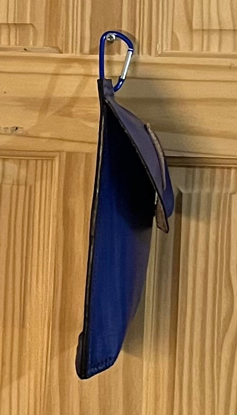 Genuine Leather Blue Haversack Bag