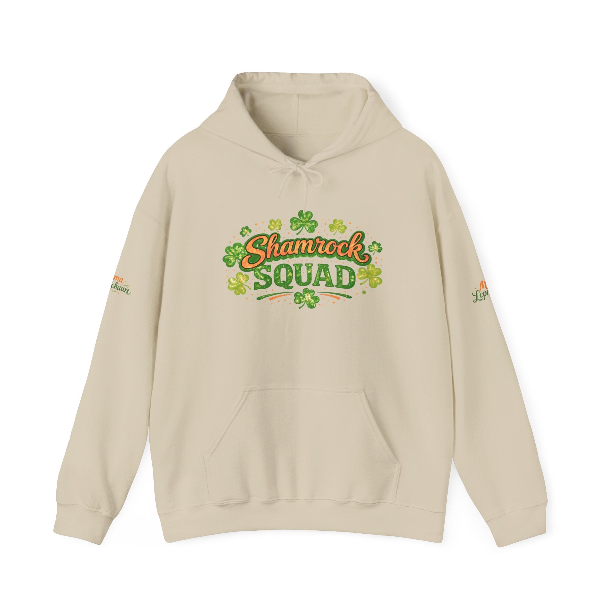 Mama Leprechaun Shamrock Squad Hoodie - St. Patrick's Day Clover Design