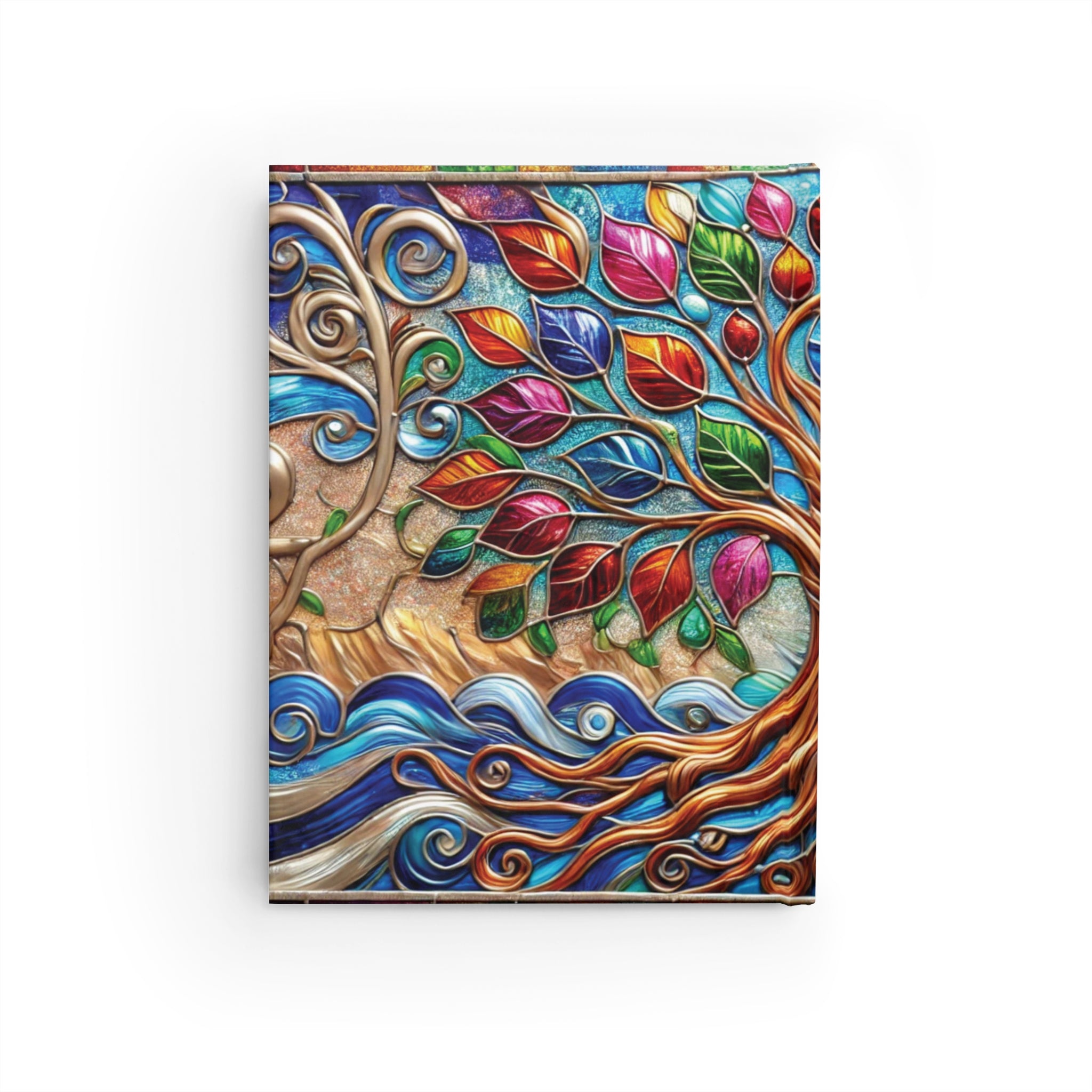 Personalized Vibrant Tree of Life Journal, Nature-Inspired Notebook, Gift for Writers Dreamers and Artists