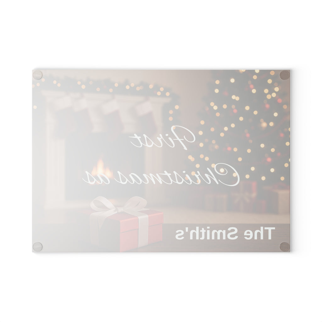 Personalized Glass Cutting Board, Custom Kitchen Decor, Your Photo