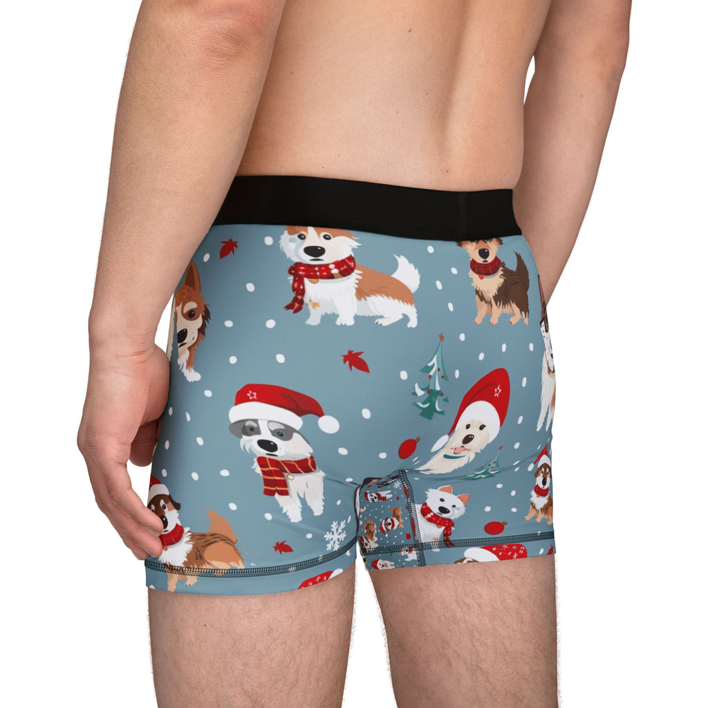 Holiday Corgi & Dog Christmas Boxer Shorts