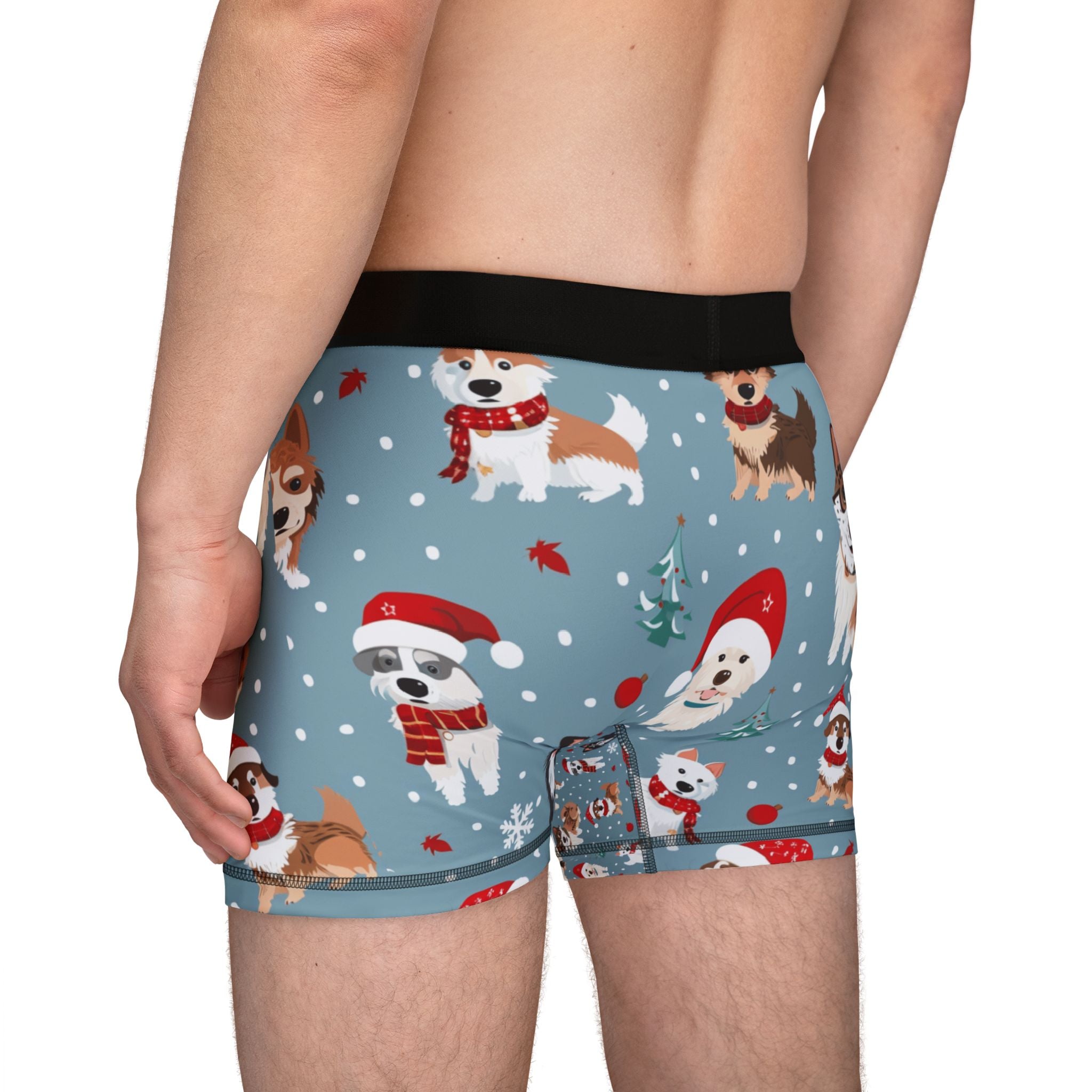 Holiday Corgi & Dog Christmas Boxer Shorts