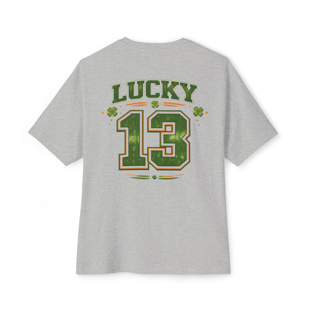 Lucky 13 Oversized Tee — St. Patrick’s Day Lucky Number Shirt