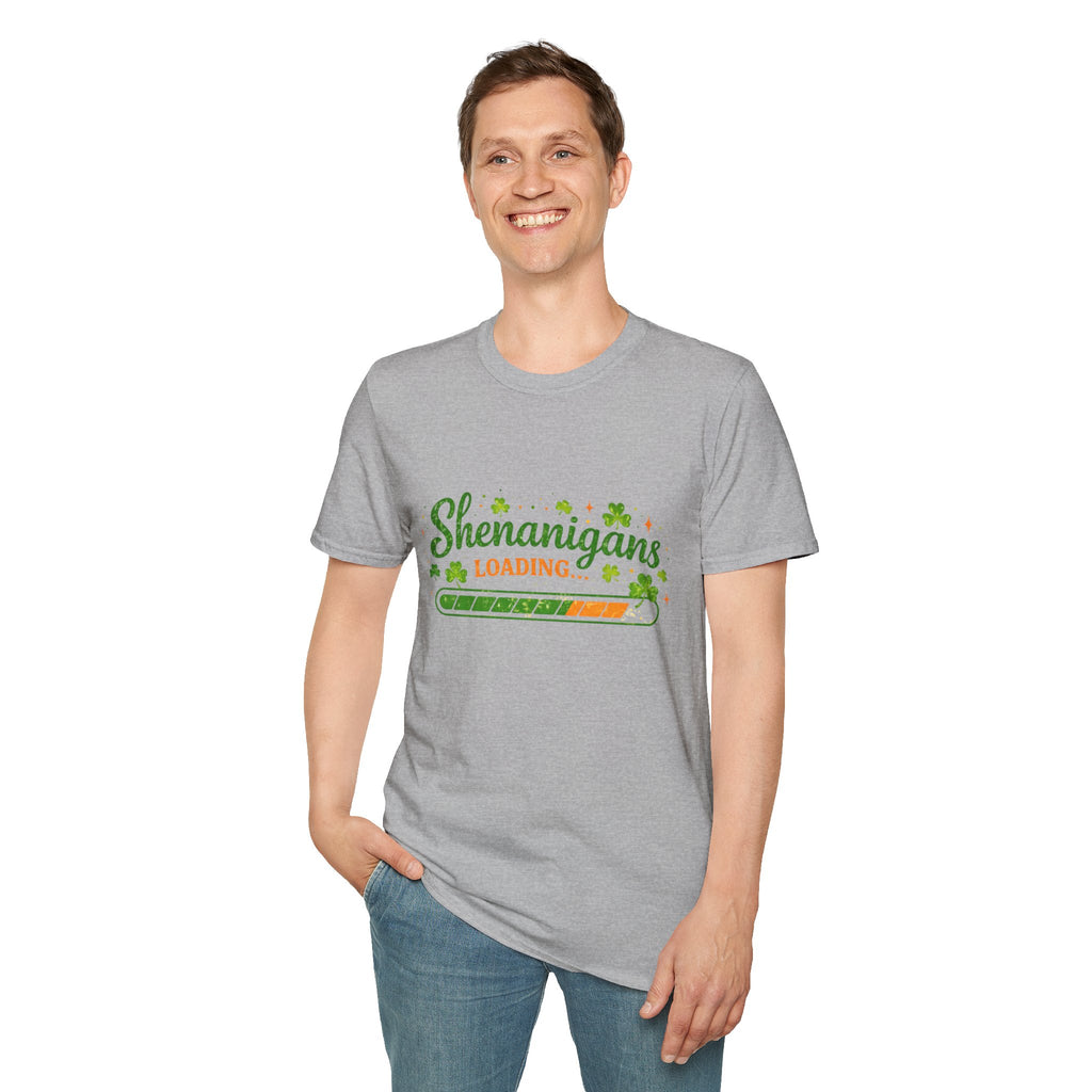 Shenanigans Loading T-Shirt — St. Patrick’s Day Shamrock Party Tee