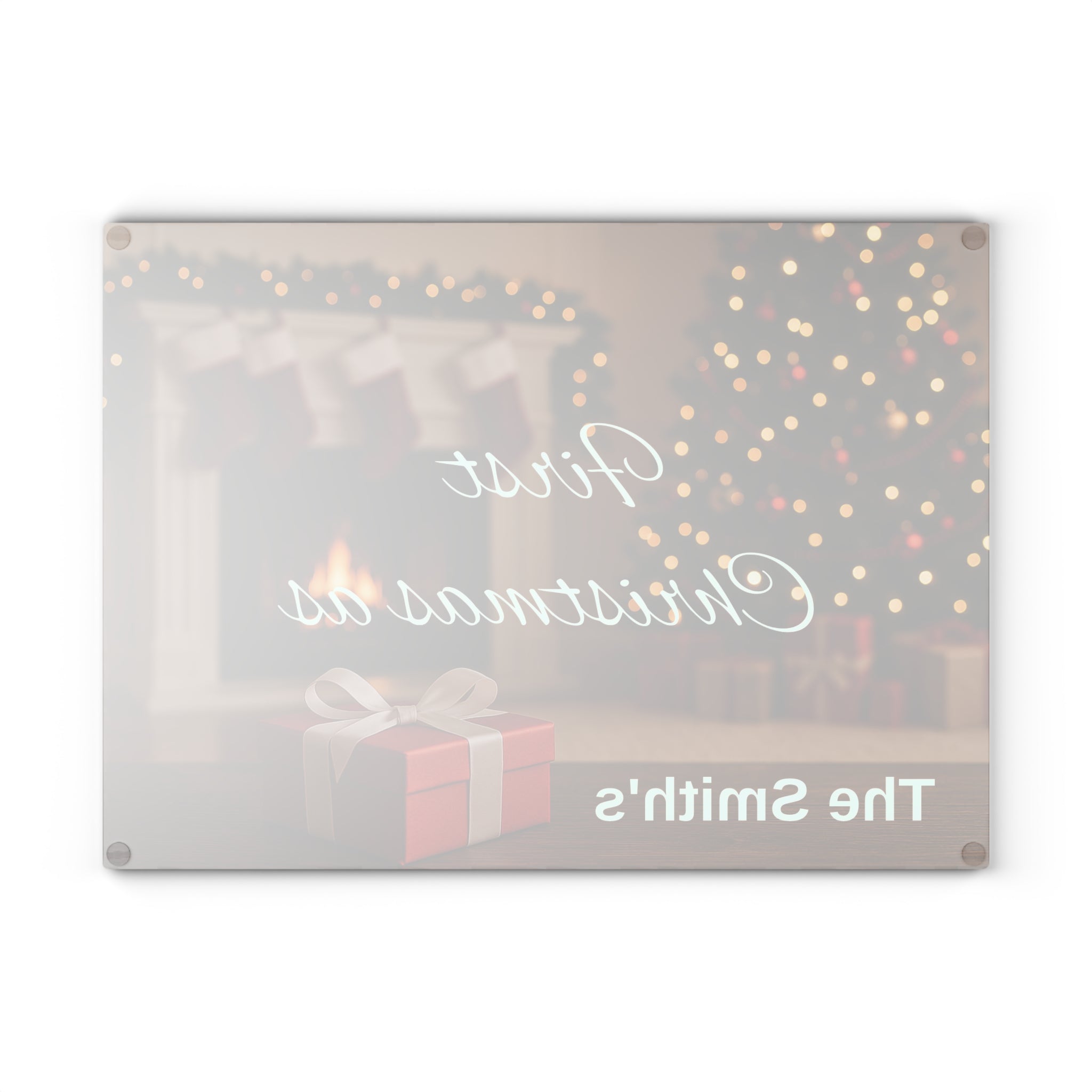 Personalized Glass Cutting Board, Custom Kitchen Decor, Your Photo