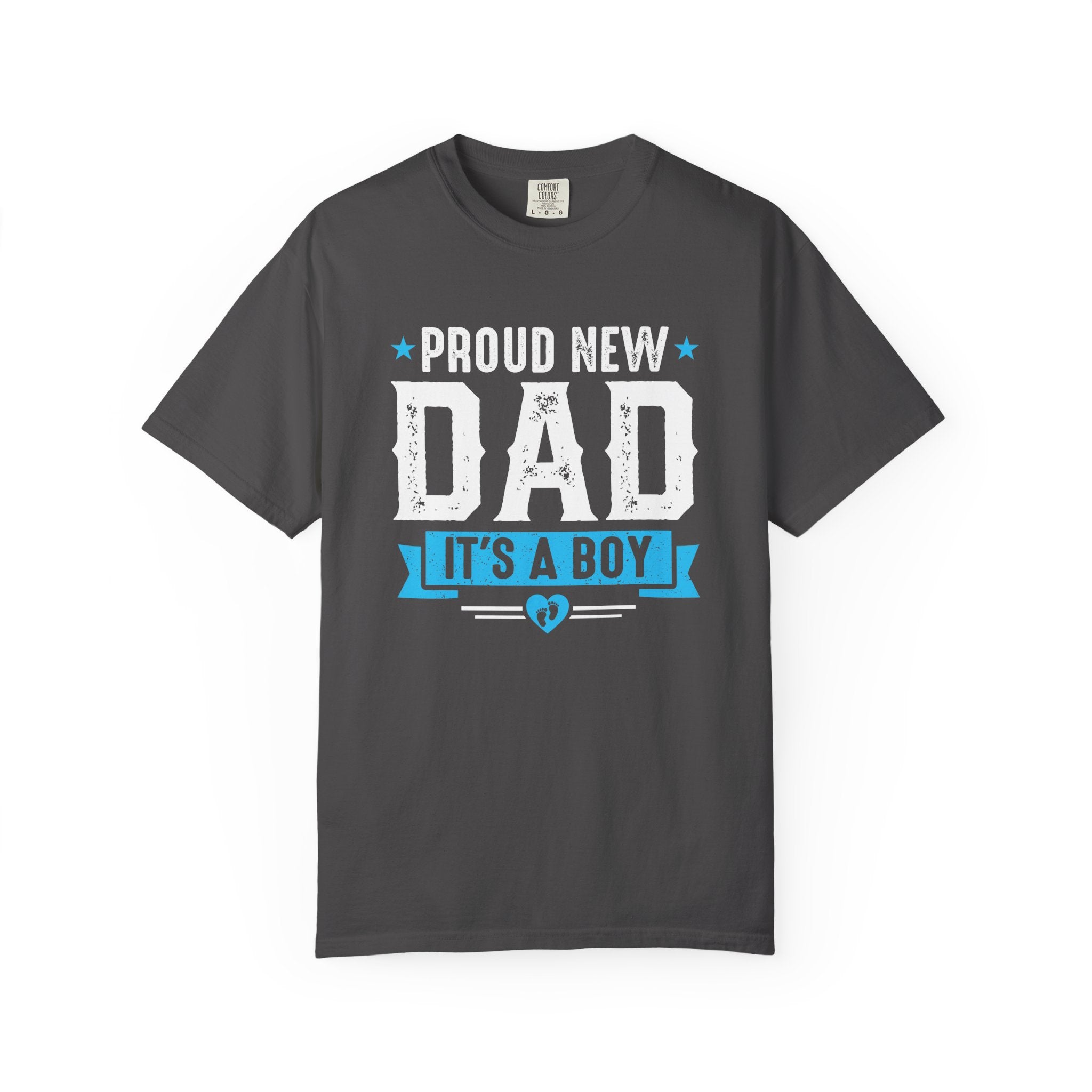 Proud New Dad T-Shirt, New Fathers Tee, Baby Boy Announcement Reveal Shirt