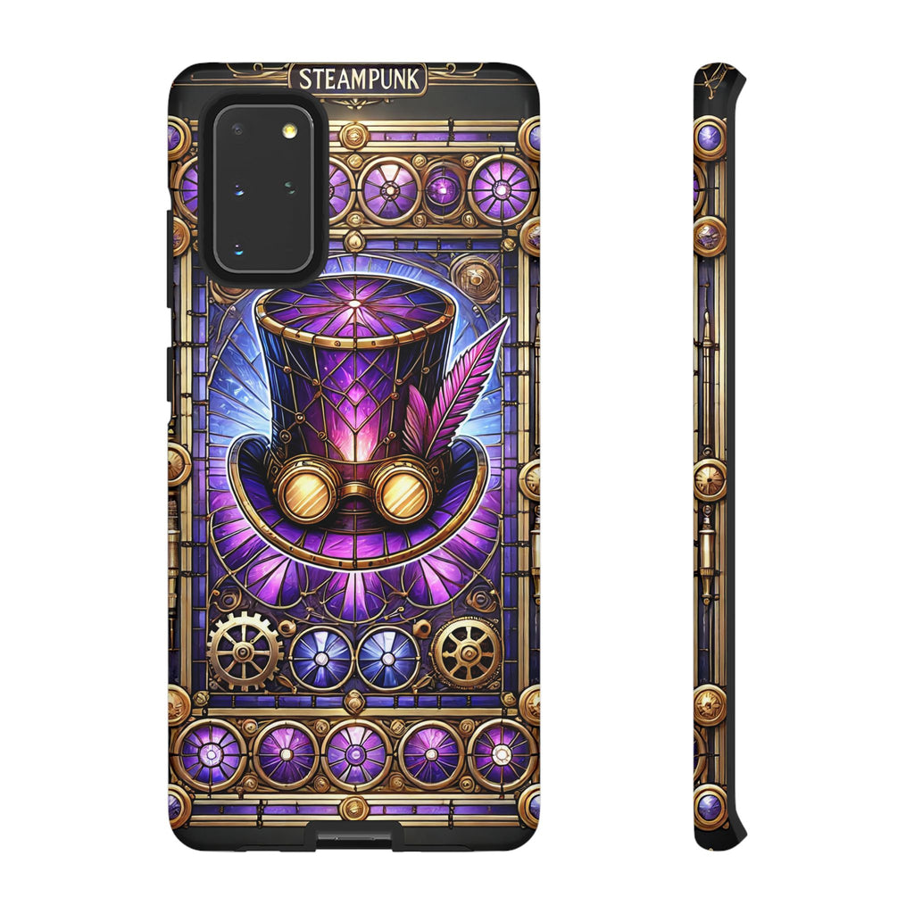 Stained Glass Steampunk Android Phone Case – 3D Full-Wrap Protective Cover with TPU Liner