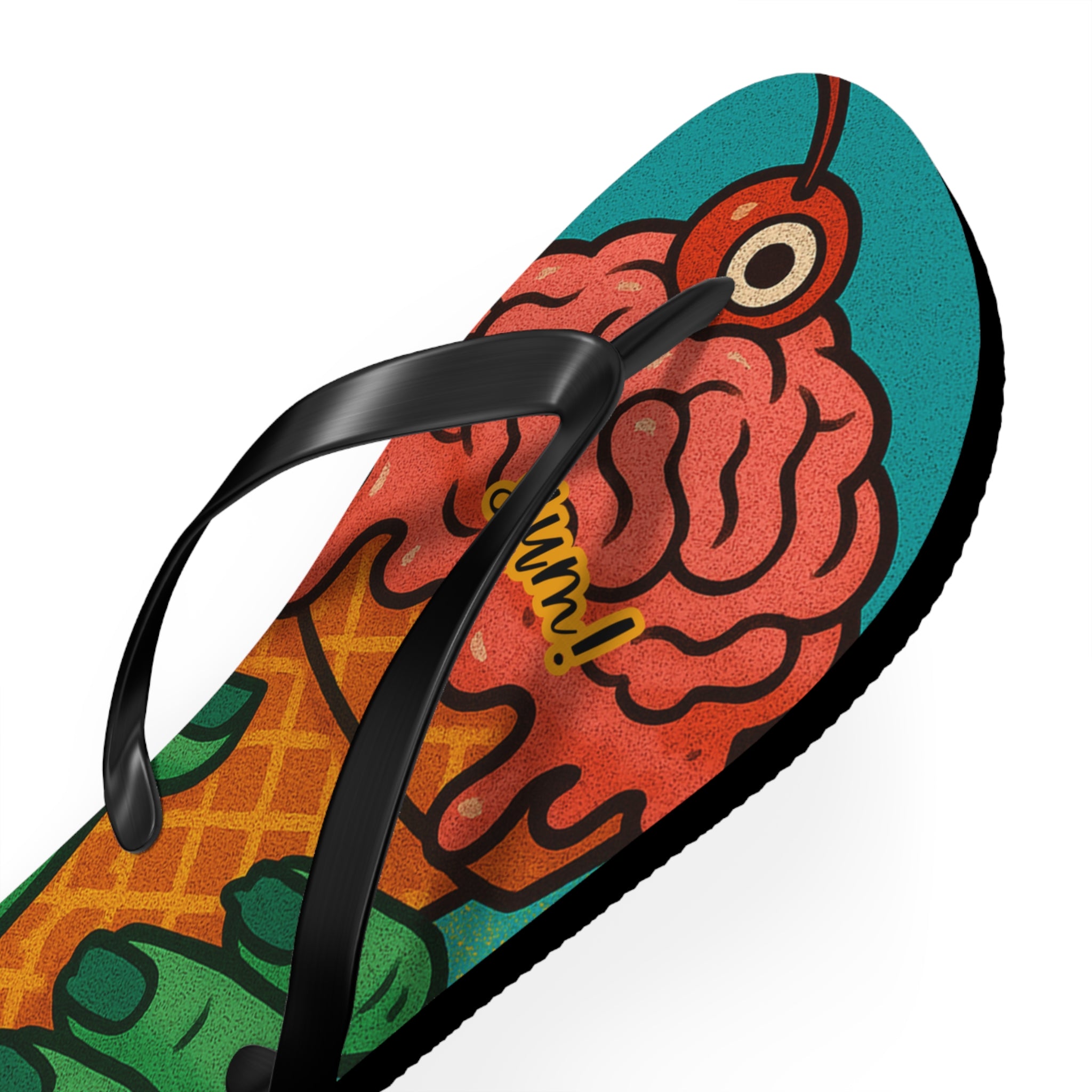 Zombie Ice Cream Flip Flops - Fun Summerween Footwear