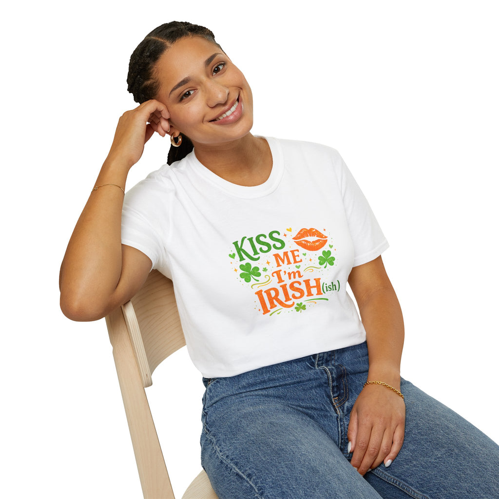 Kiss Me I’m Irish(ish) T-Shirt — St. Patrick’s Day Shamrock Tee
