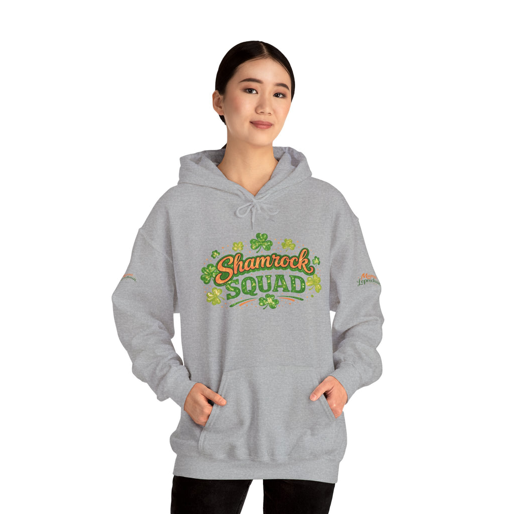 Mama Leprechaun Shamrock Squad Hoodie - St. Patrick's Day Clover Design