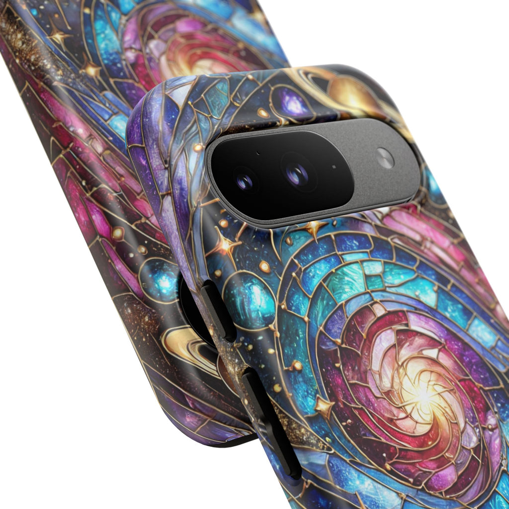 Stained Glass Celestial Android Phone Case – 3D Galaxy Full-Wrap Protective Cover with TPU Liner