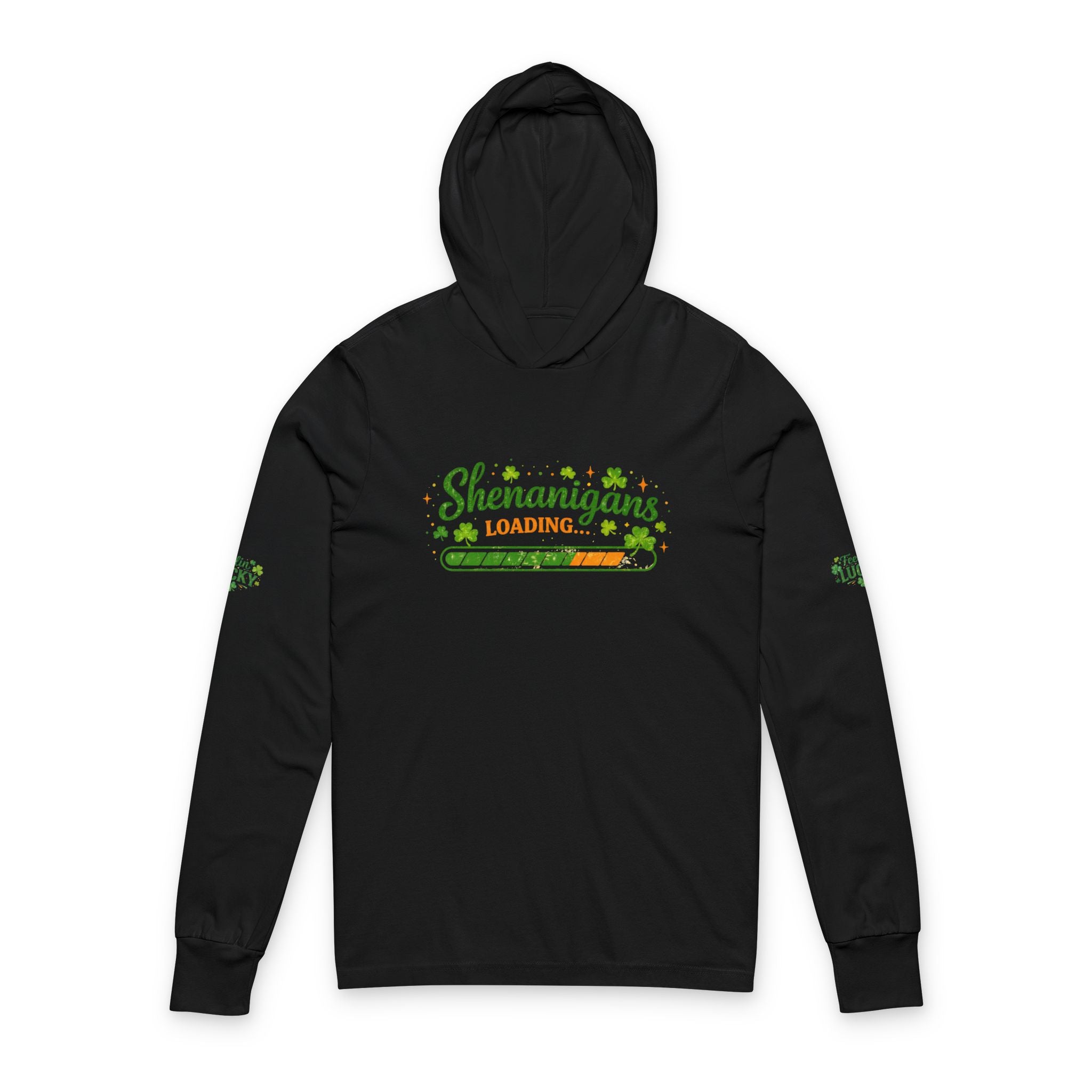"Shenanigans Loading" Hooded Long Sleeve Tee — St. Patrick's Day Shirt