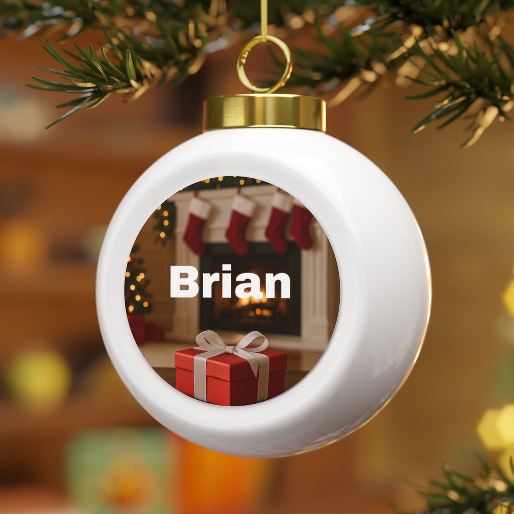 Custom Photo Christmas Ornament – Personalized Ceramic (Tree or Bells)