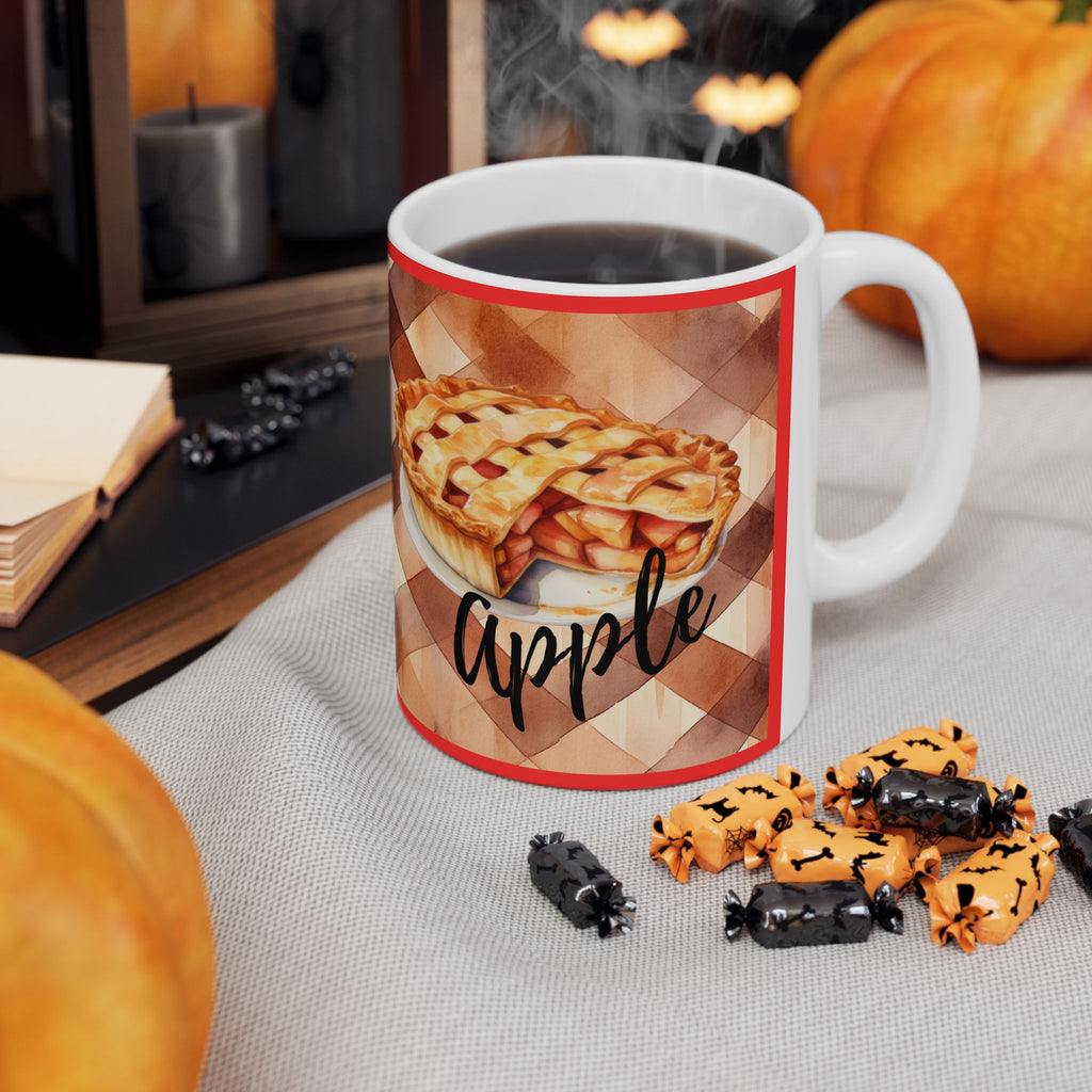 Apple Pie Coffee Mug, Cozy Coffee and Dessert Ceramic Cup