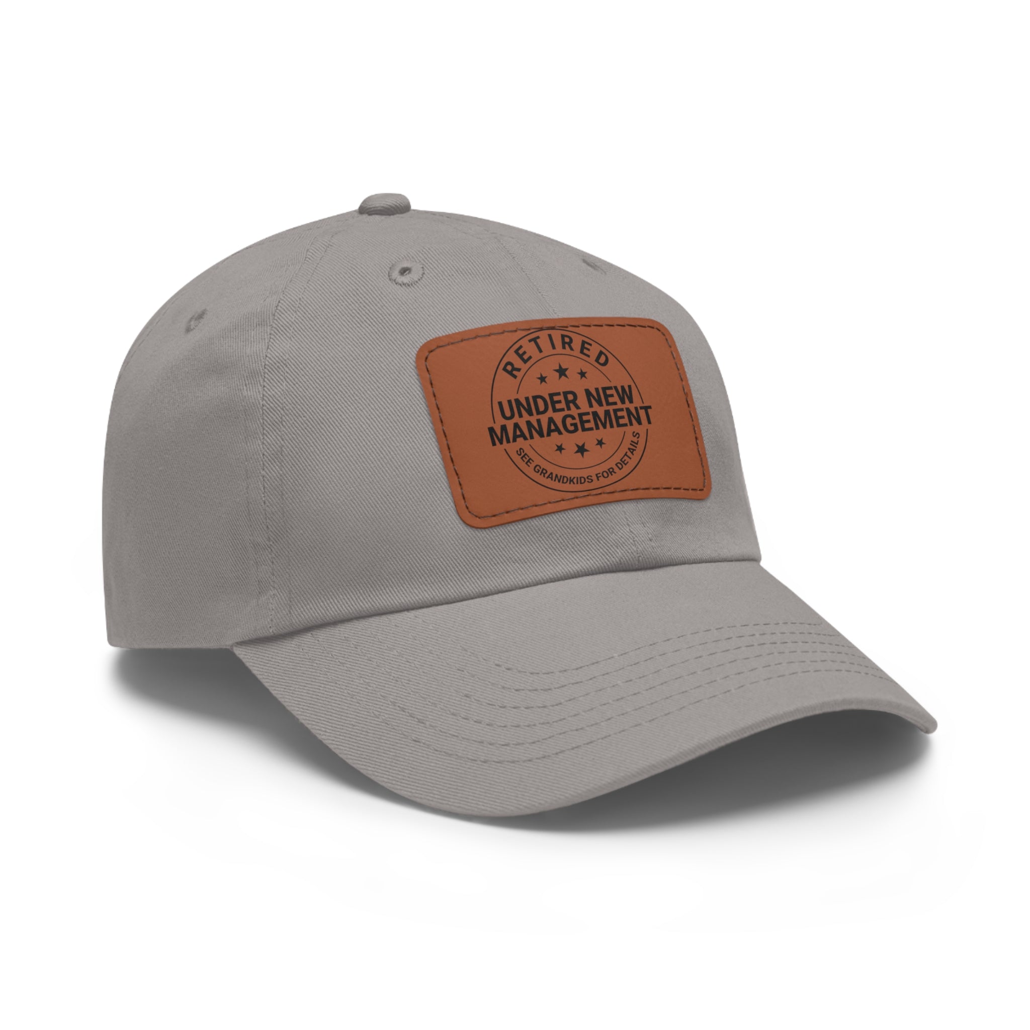 Retired 'Under New Management' Leather Patch Dad Hat