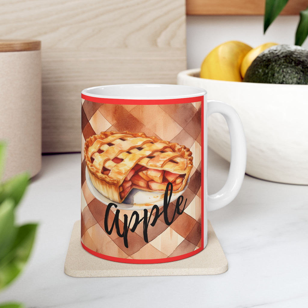 Apple Pie Coffee Mug, Cozy Coffee and Dessert Ceramic Cup