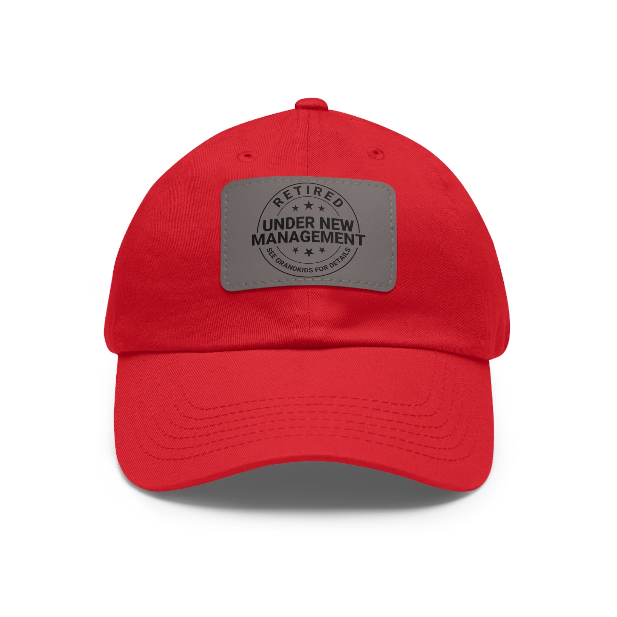 Retired 'Under New Management' Leather Patch Dad Hat