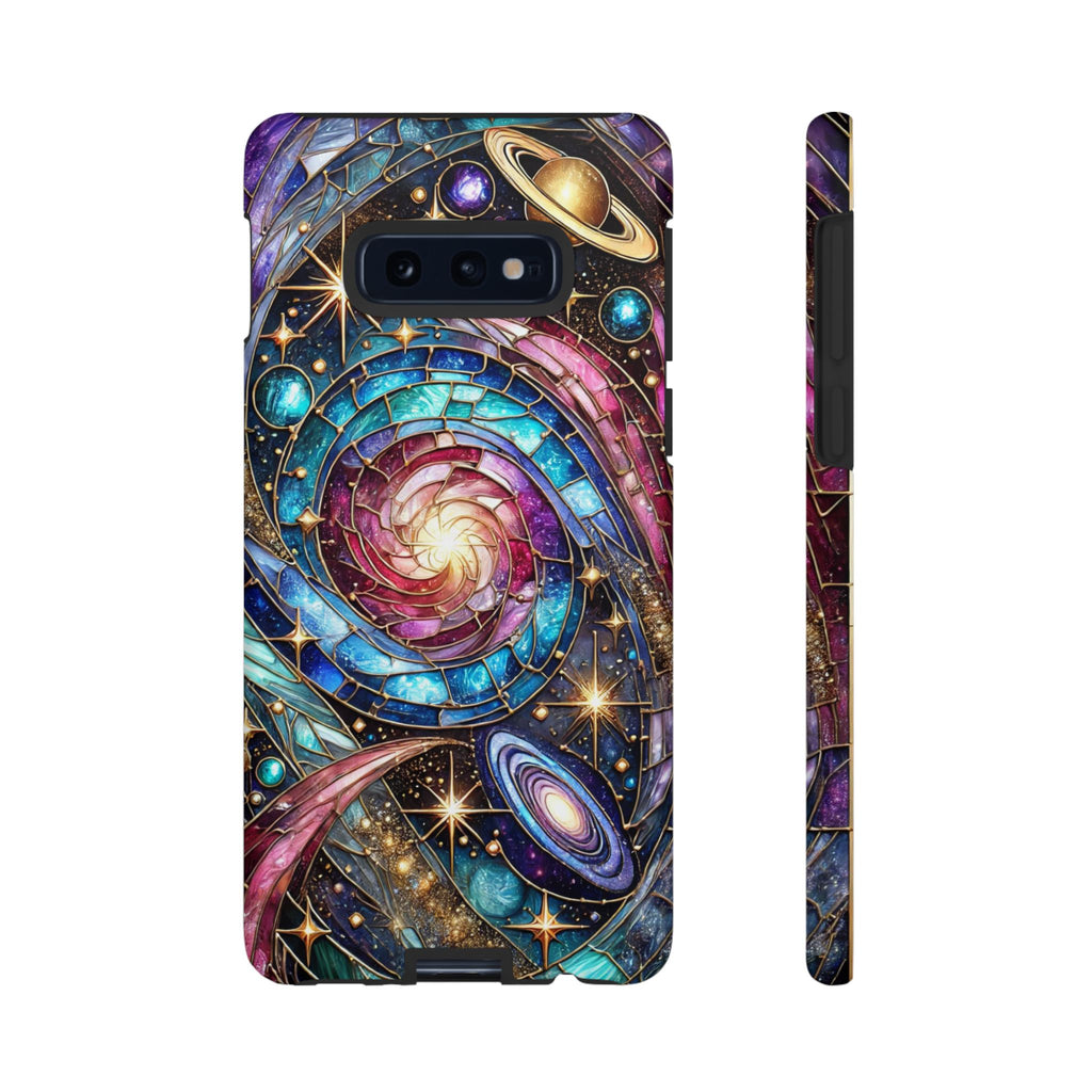 Stained Glass Celestial Android Phone Case – 3D Galaxy Full-Wrap Protective Cover with TPU Liner