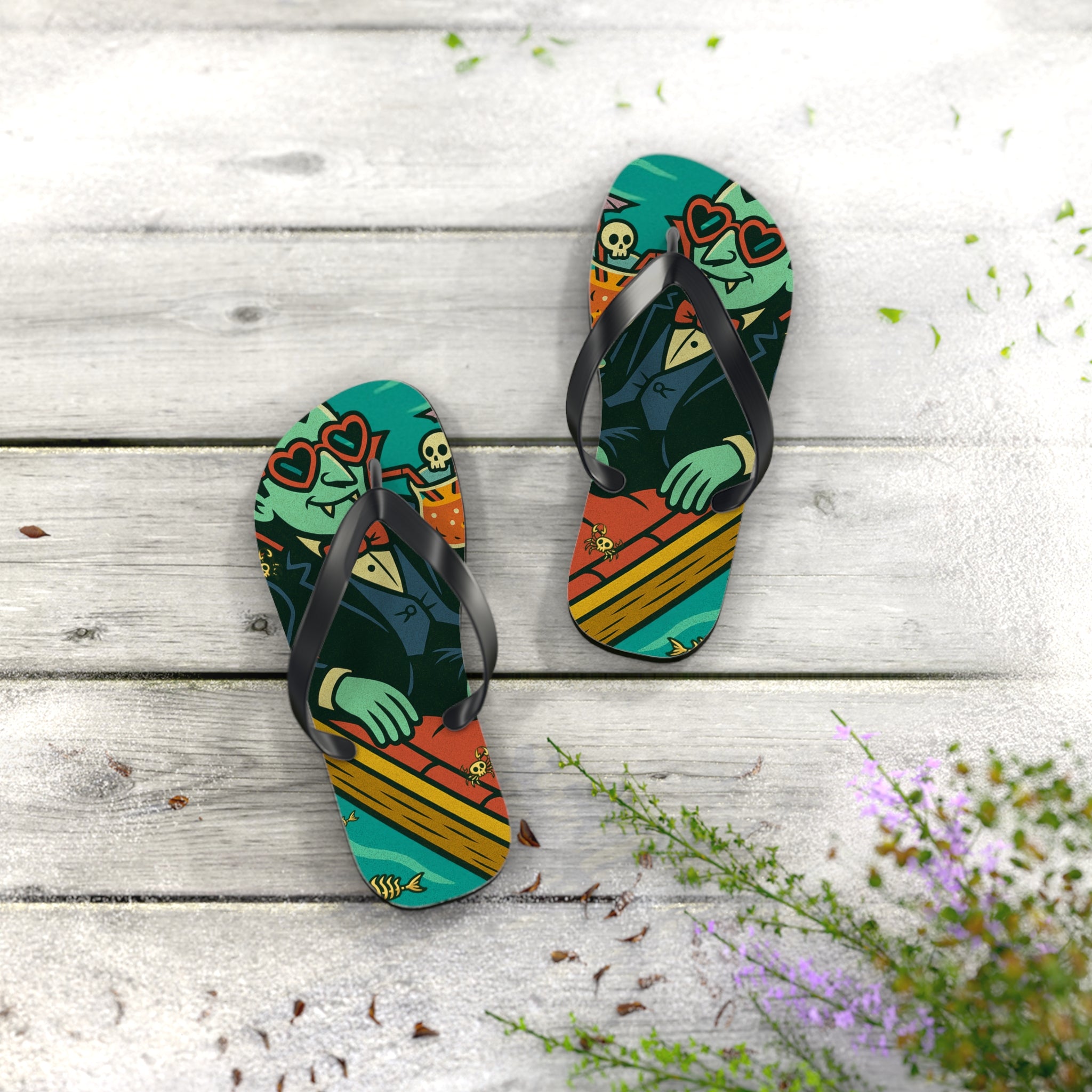 Vampire Flip Flops - Summerween Footwear
