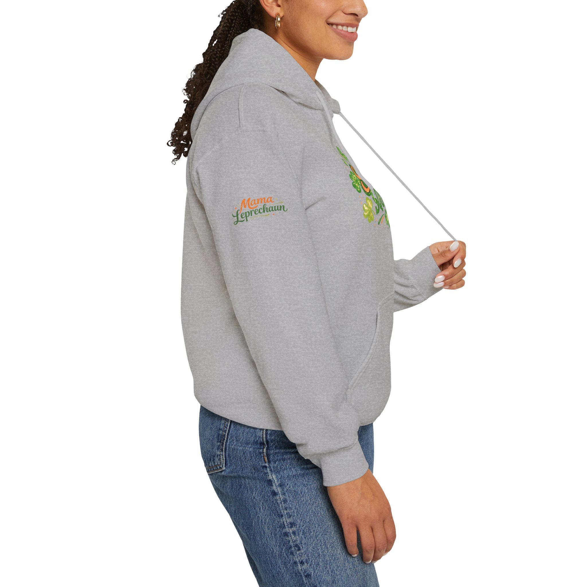 Mama Leprechaun Shamrock Squad Hoodie - St. Patrick's Day Clover Design