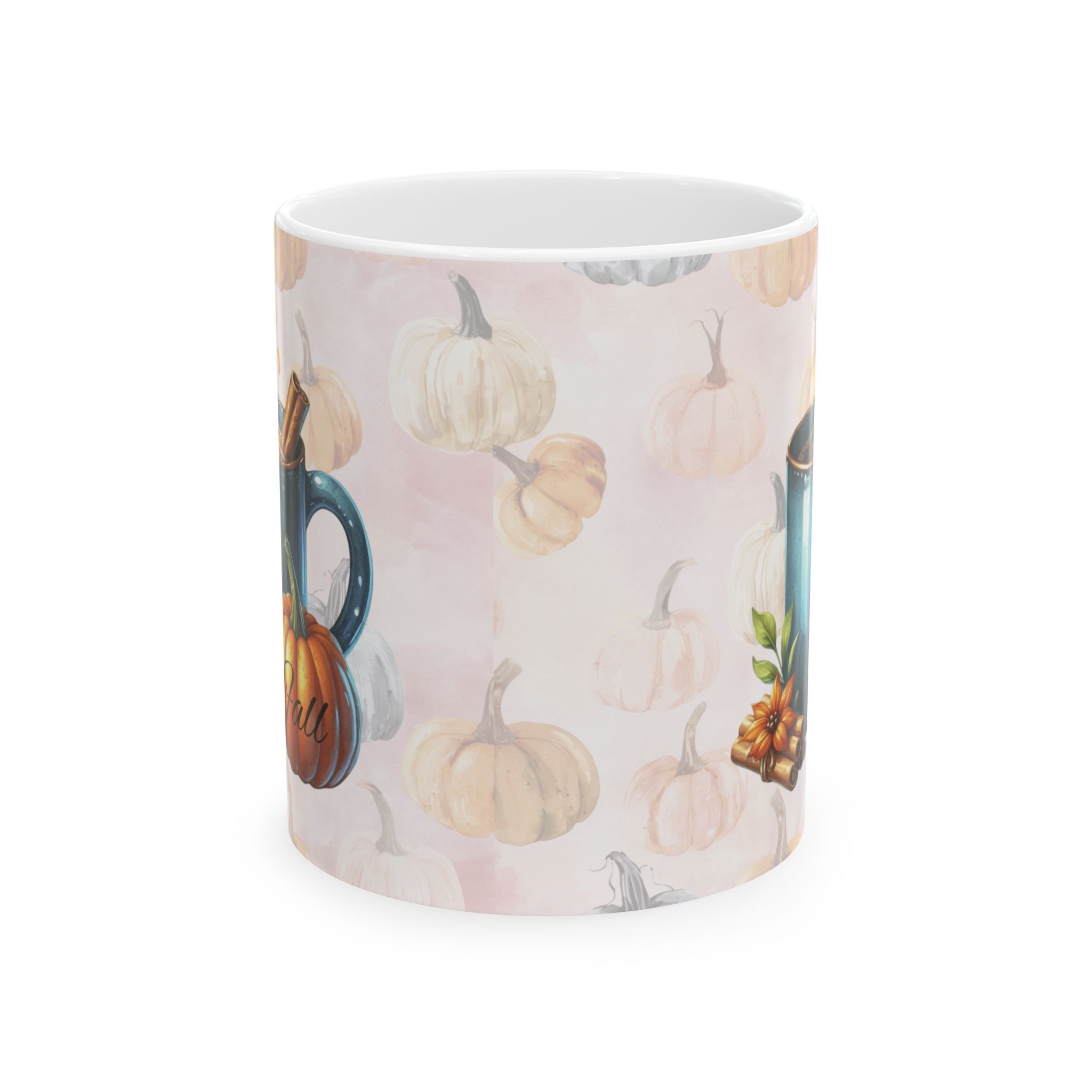 Fall Vibes Coffee Mug For Pumpkin Spice Lovers, Autumn Hot Cocoa Cup