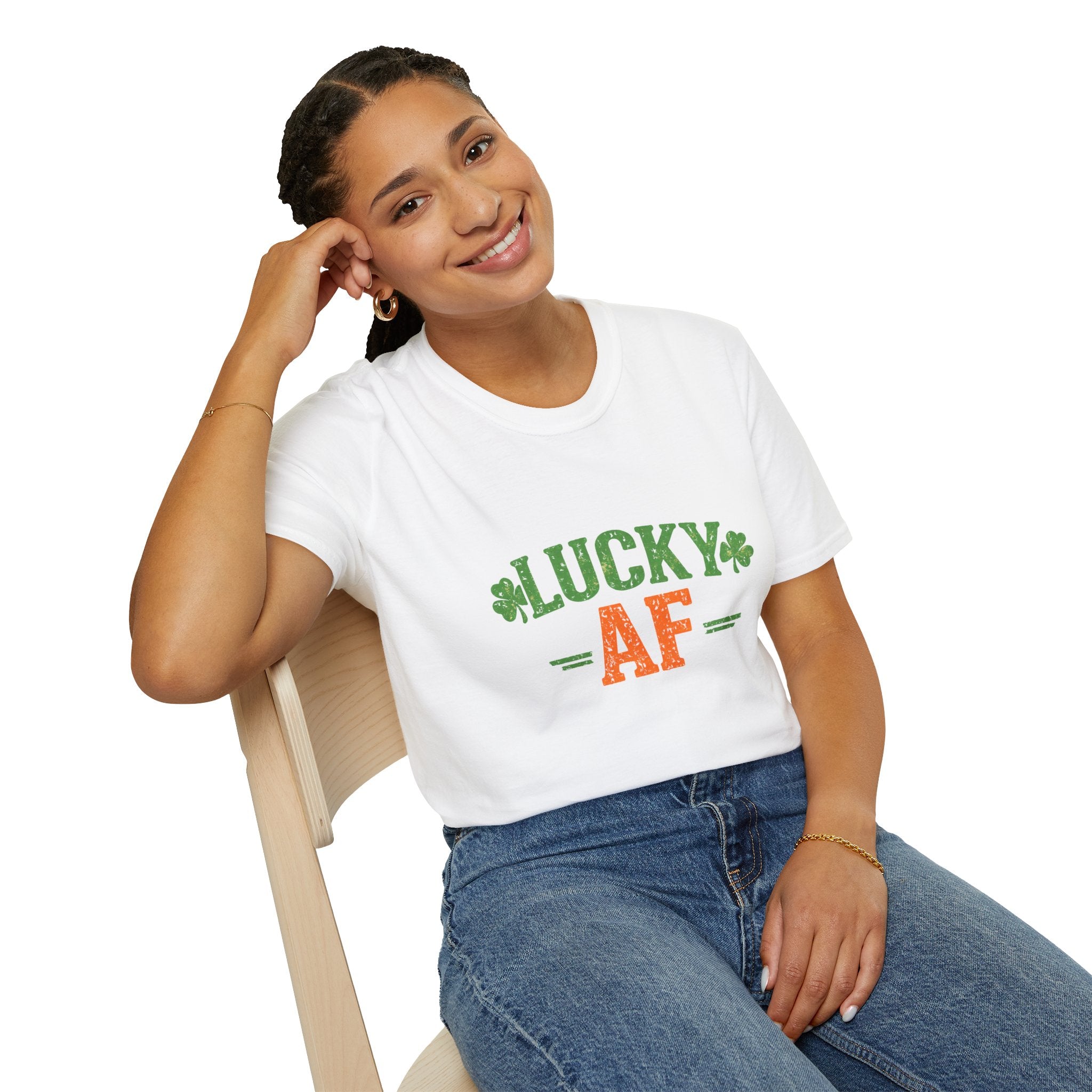 Lucky AF T-Shirt — St. Patrick’s Day Shamrock Tee