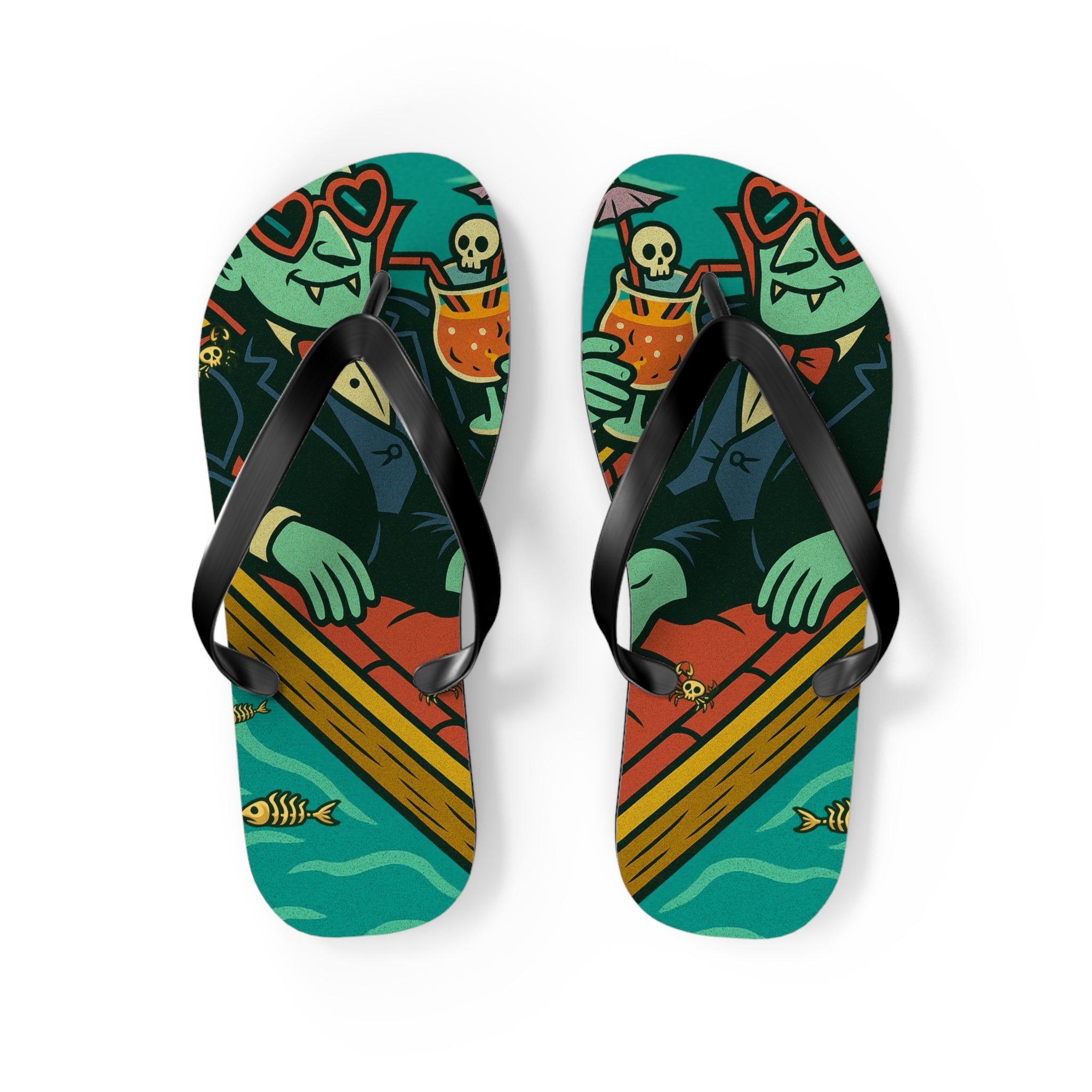 Vampire Flip Flops - Summerween Footwear