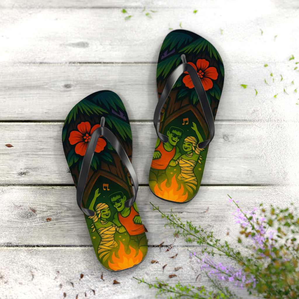 Nightlife Flip Flops for Halloween - Summerween Beach Days