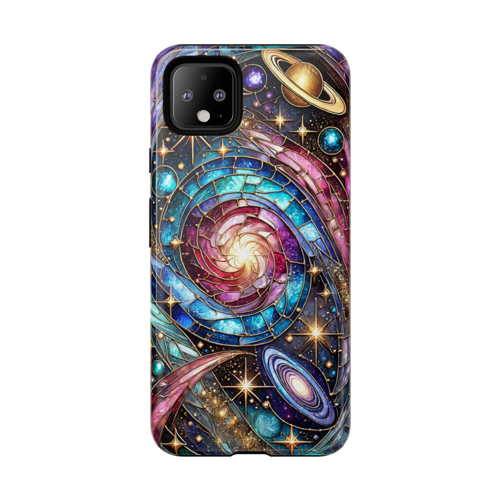 Stained Glass Celestial Android Phone Case – 3D Galaxy Full-Wrap Protective Cover with TPU Liner
