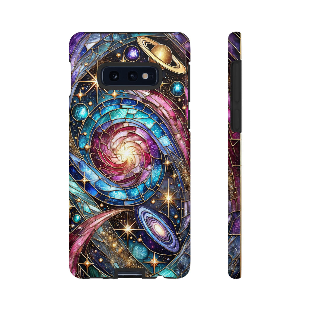 Stained Glass Celestial Android Phone Case – 3D Galaxy Full-Wrap Protective Cover with TPU Liner