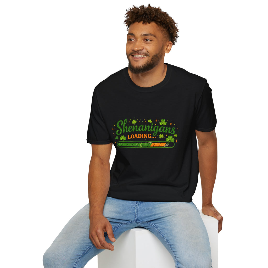 Shenanigans Loading T-Shirt — St. Patrick’s Day Shamrock Party Tee