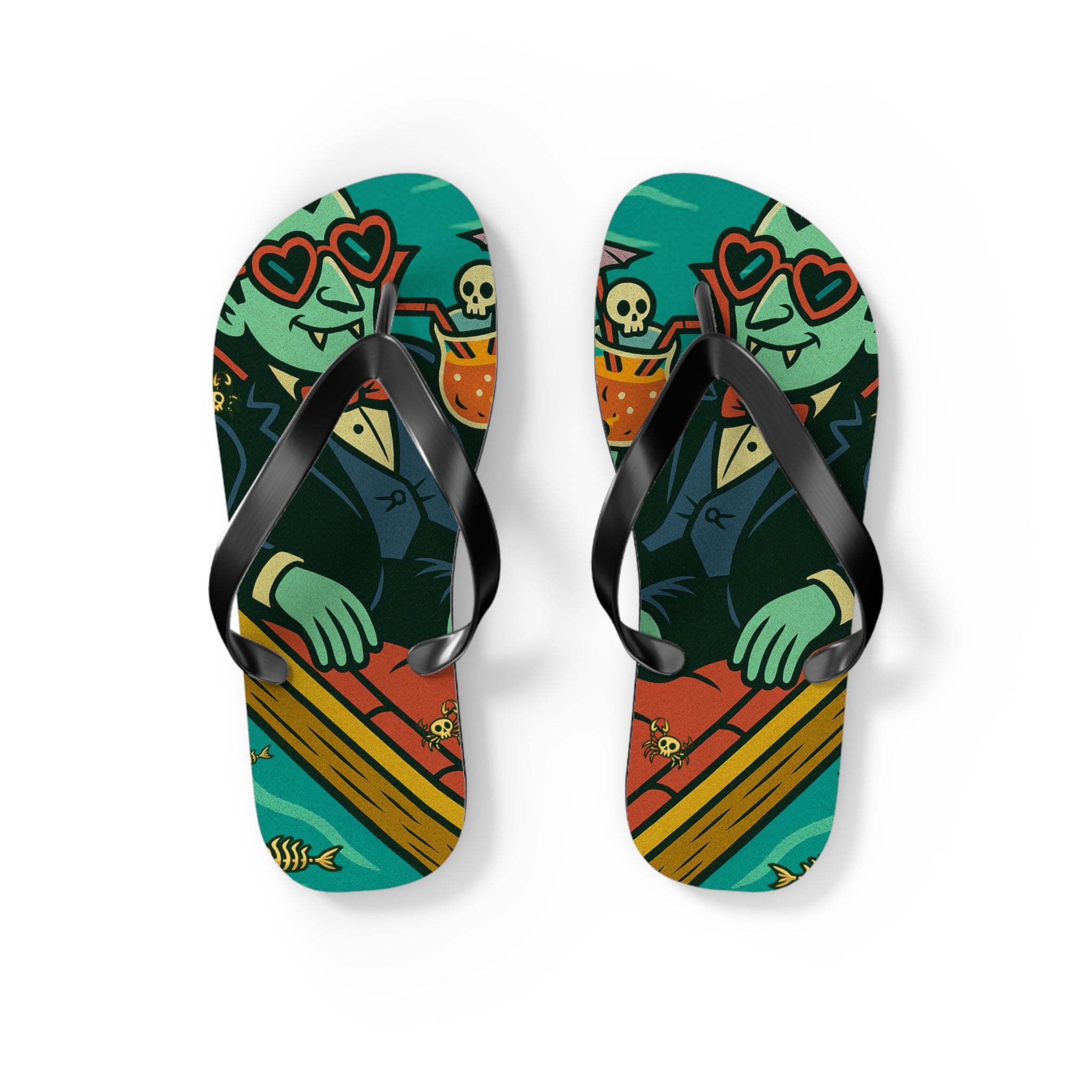 Vampire Flip Flops - Summerween Footwear
