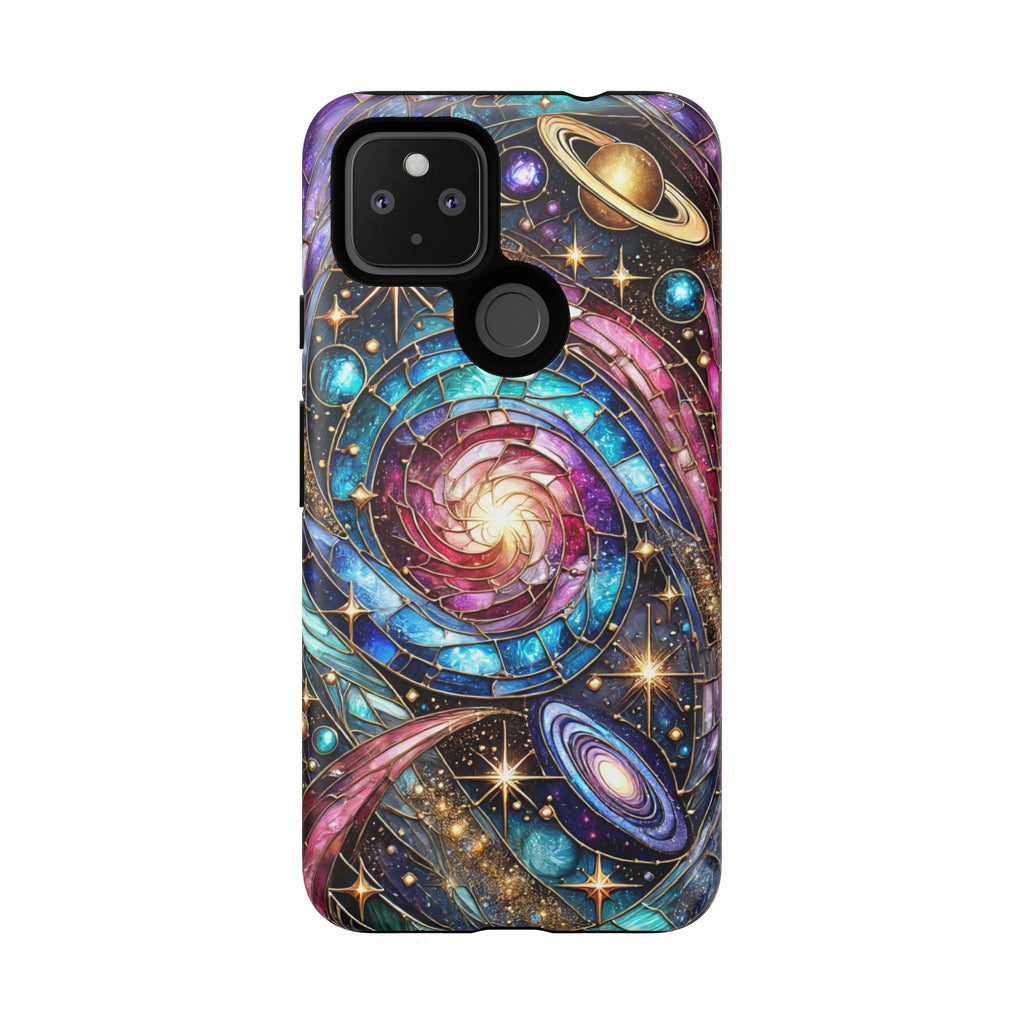 Stained Glass Celestial Android Phone Case – 3D Galaxy Full-Wrap Protective Cover with TPU Liner