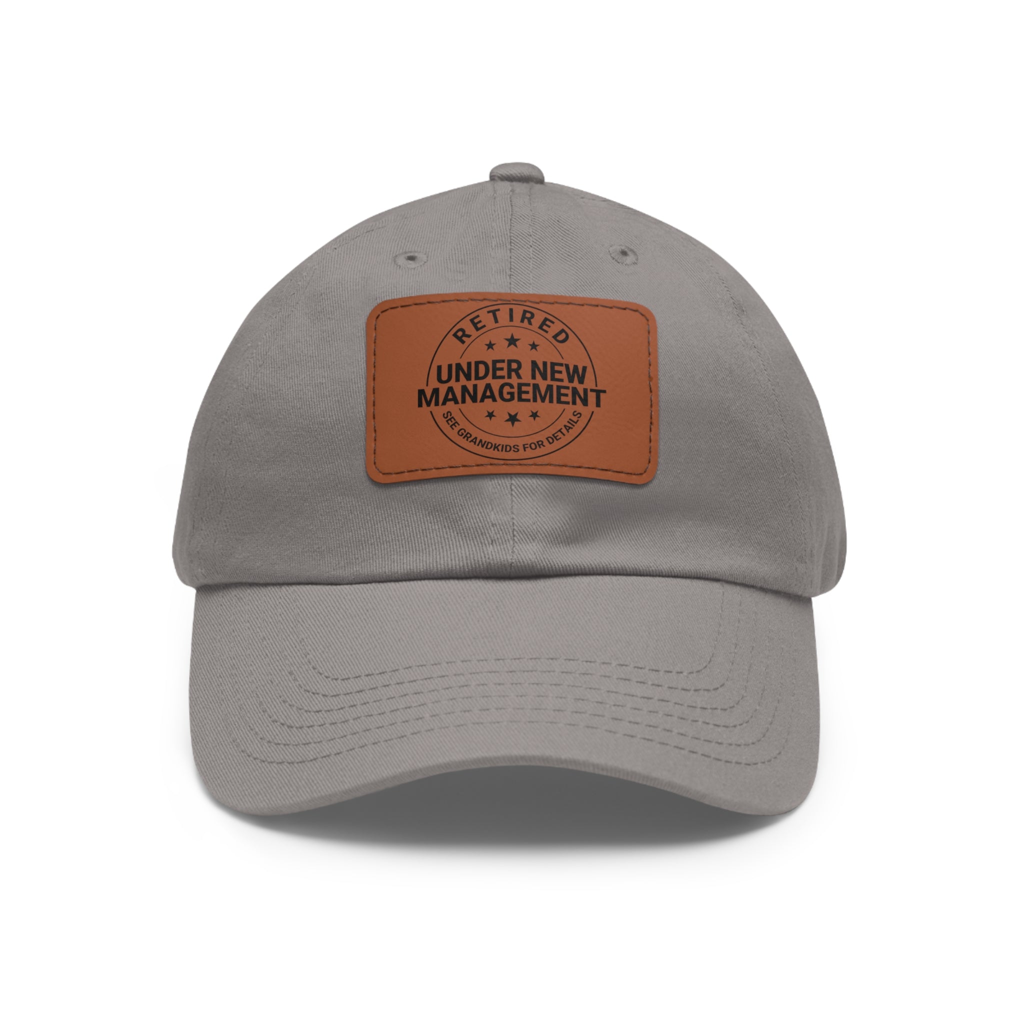 Retired 'Under New Management' Leather Patch Dad Hat
