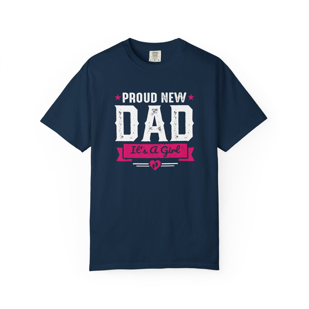 Proud New Dad T-shirt, Cute Baby Announcement Tee, New Father Apparel