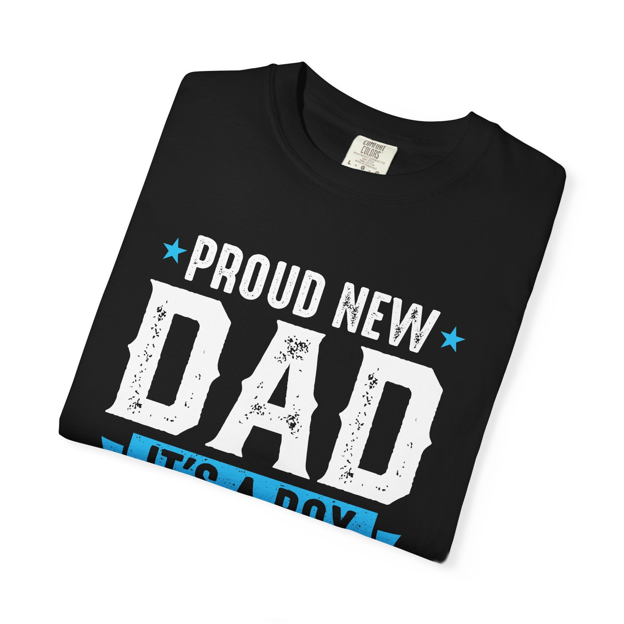 Proud New Dad T-Shirt, New Fathers Tee, Baby Boy Announcement Reveal Shirt