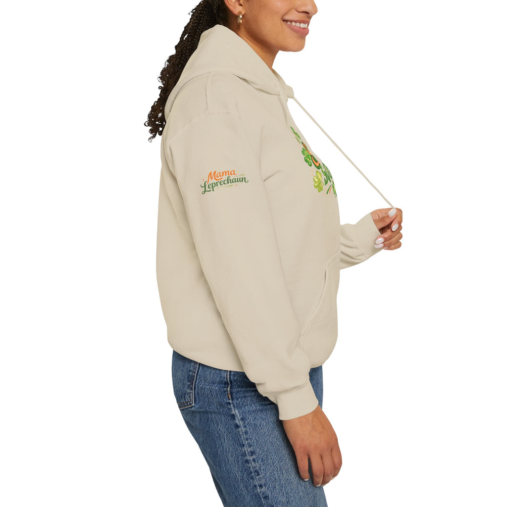 Mama Leprechaun Shamrock Squad Hoodie - St. Patrick's Day Clover Design