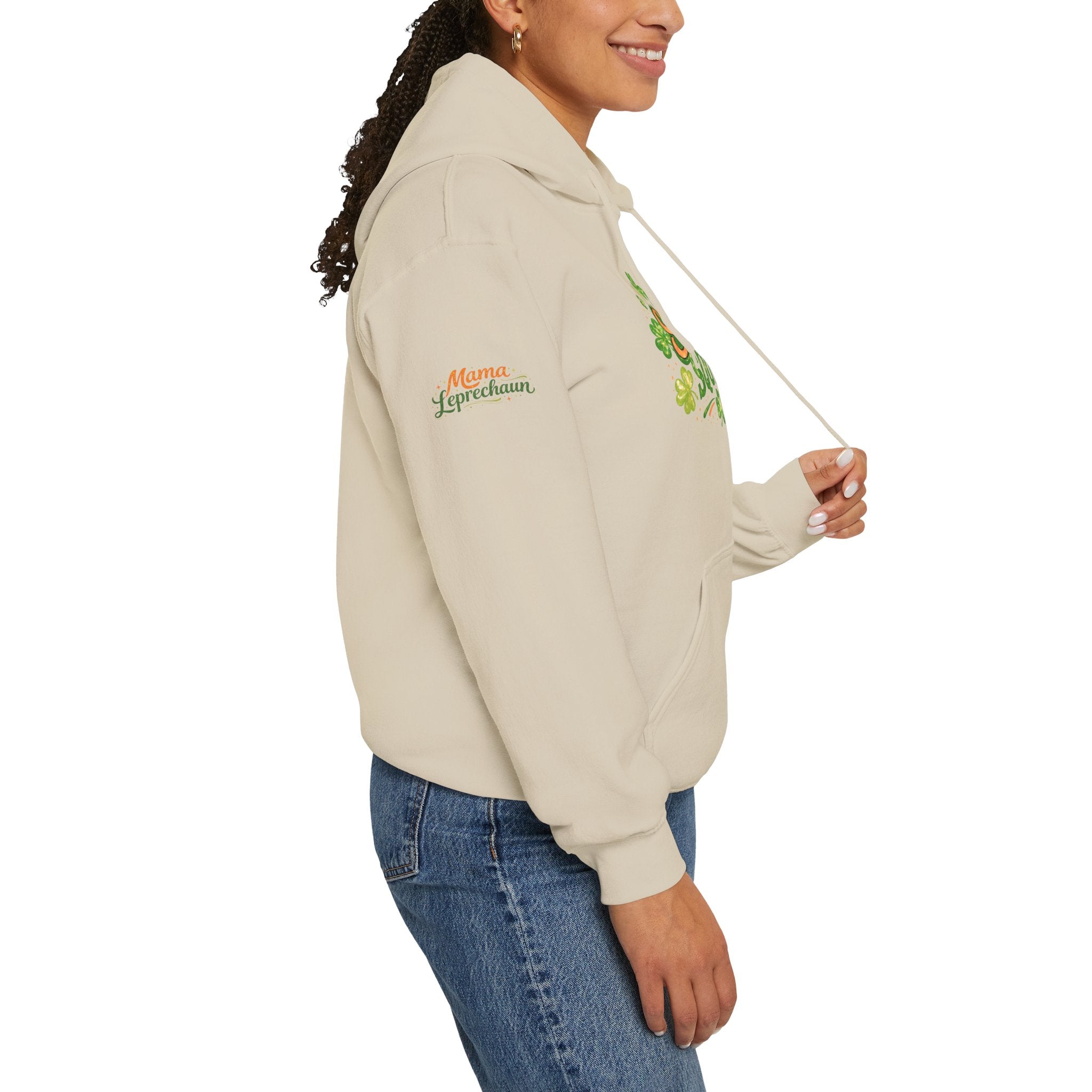 Mama Leprechaun Shamrock Squad Hoodie - St. Patrick's Day Clover Design