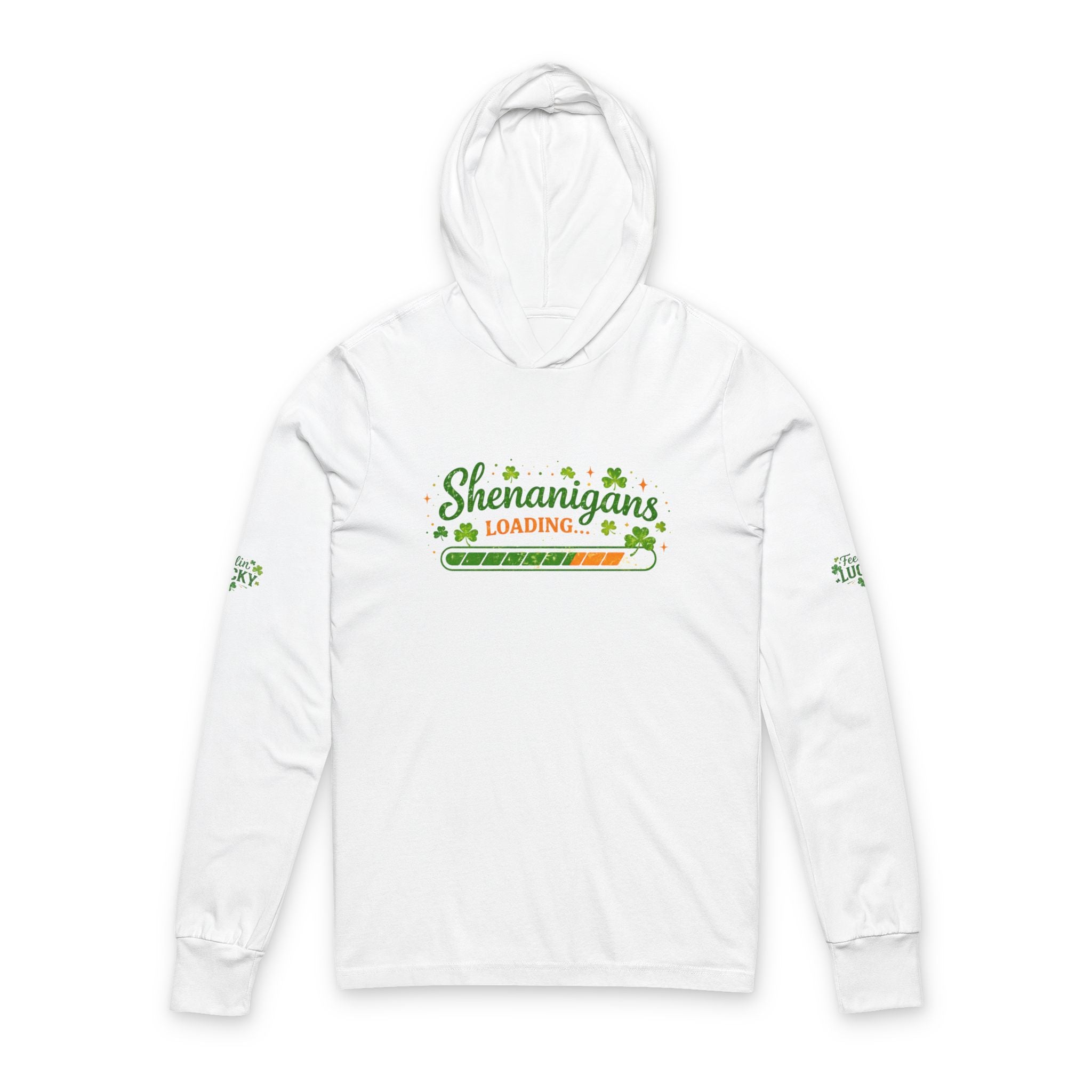 "Shenanigans Loading" Hooded Long Sleeve Tee — St. Patrick's Day Shirt
