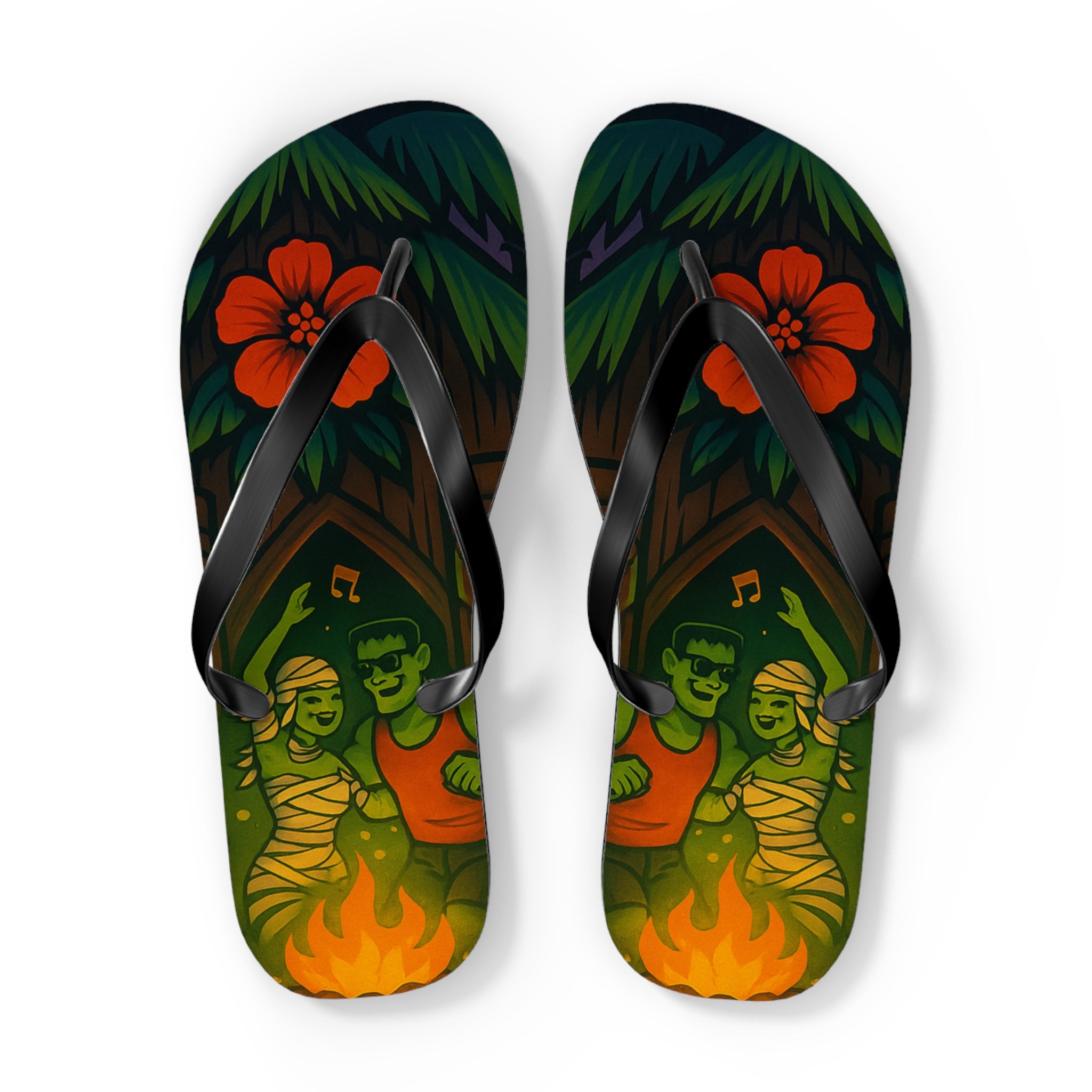Nightlife Flip Flops for Halloween - Summerween Beach Days