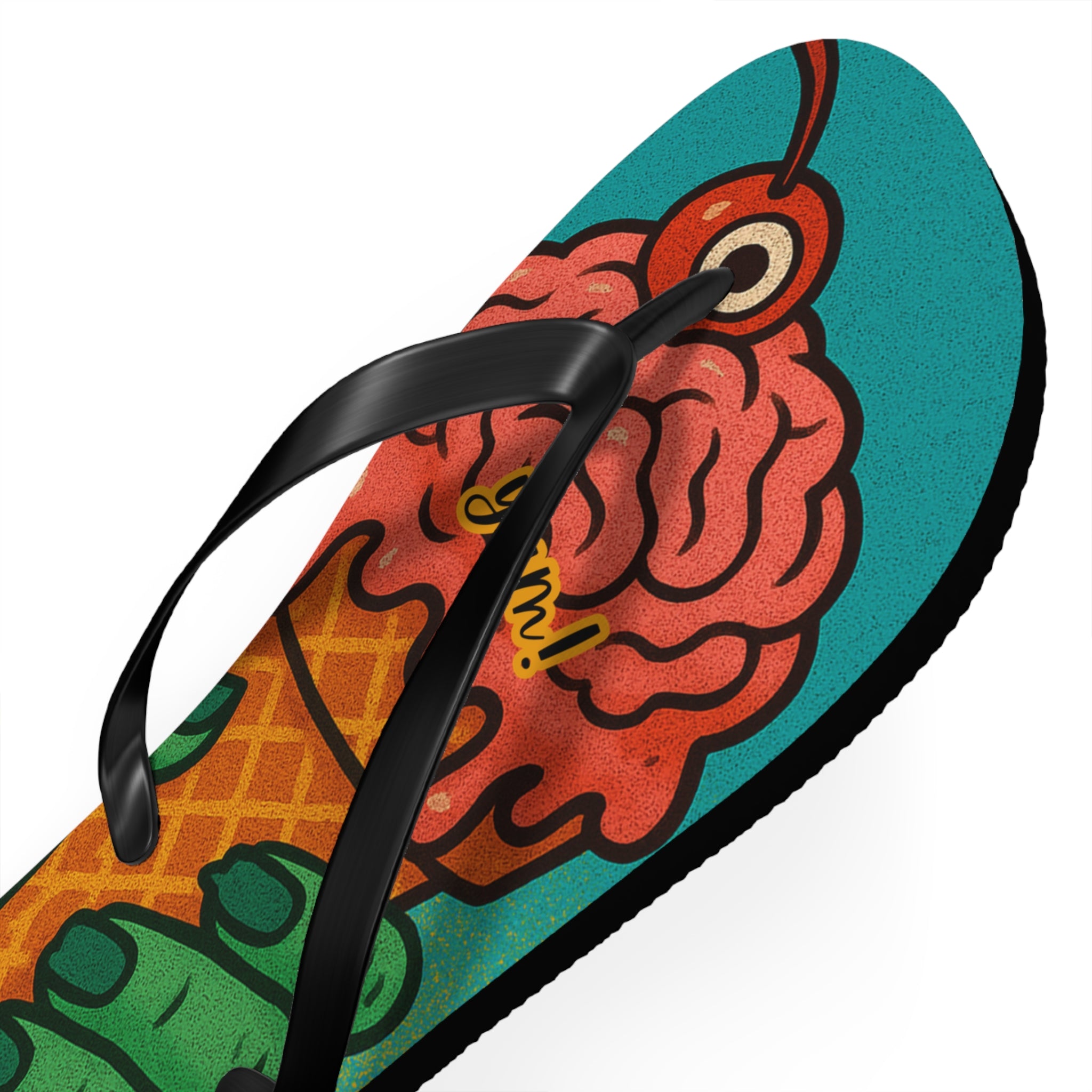 Zombie Ice Cream Flip Flops - Fun Summerween Footwear