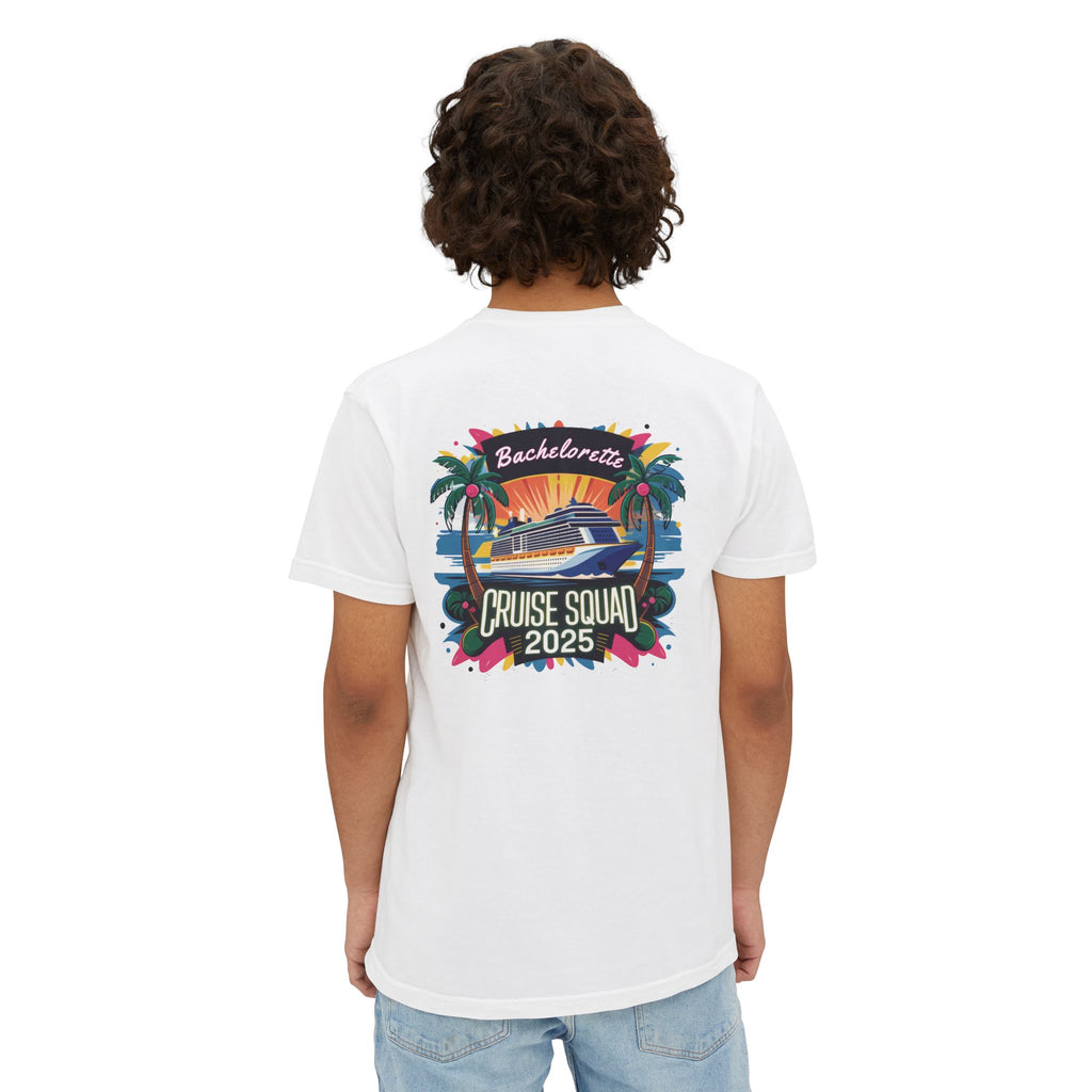 Bachelorette Cruise Squad 2025 T-Shirt, Personalized Bride Tee, Desitnation Wedding Shirt, Custom Wedding Cruise Tee