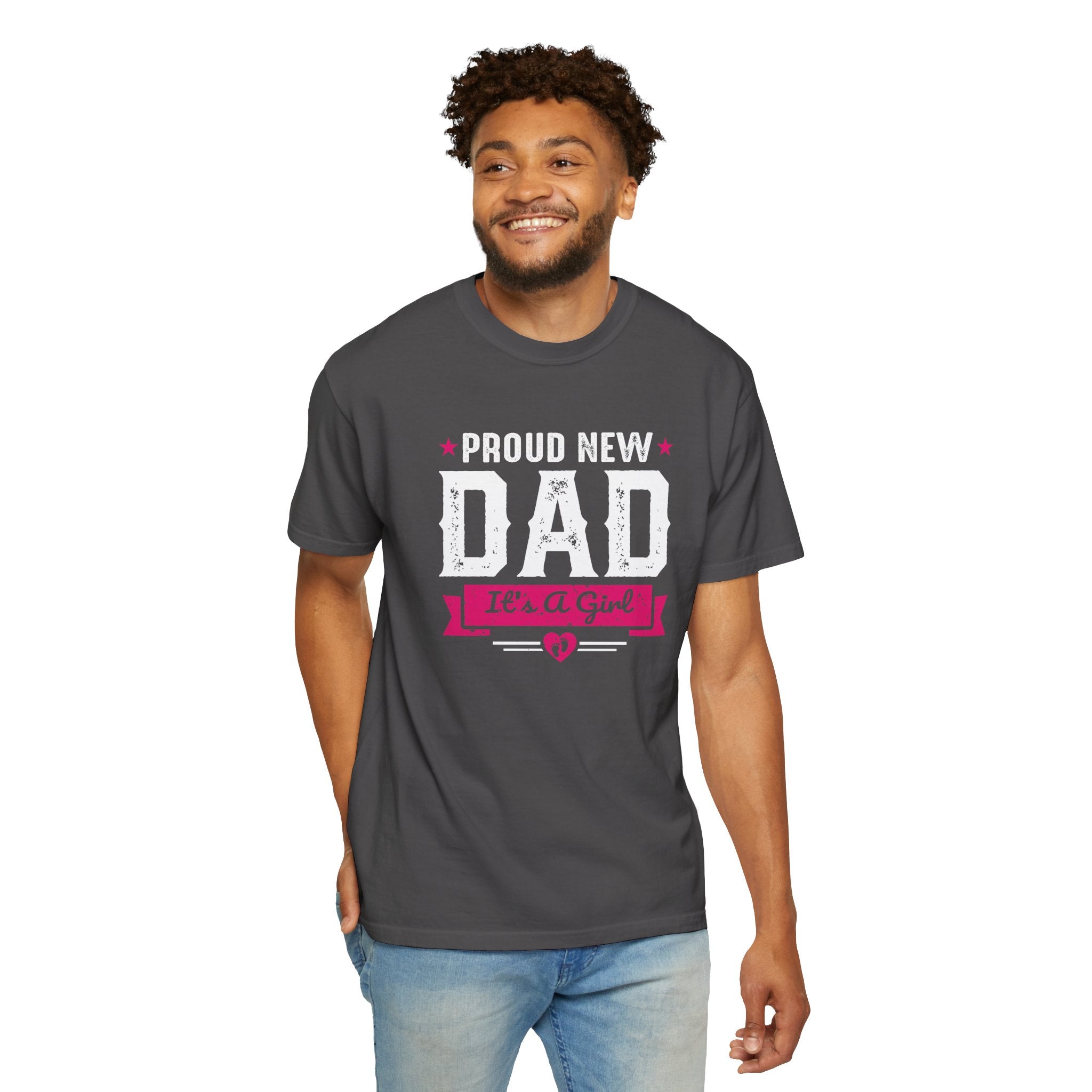 Proud New Dad T-shirt, Cute Baby Announcement Tee, New Father Apparel