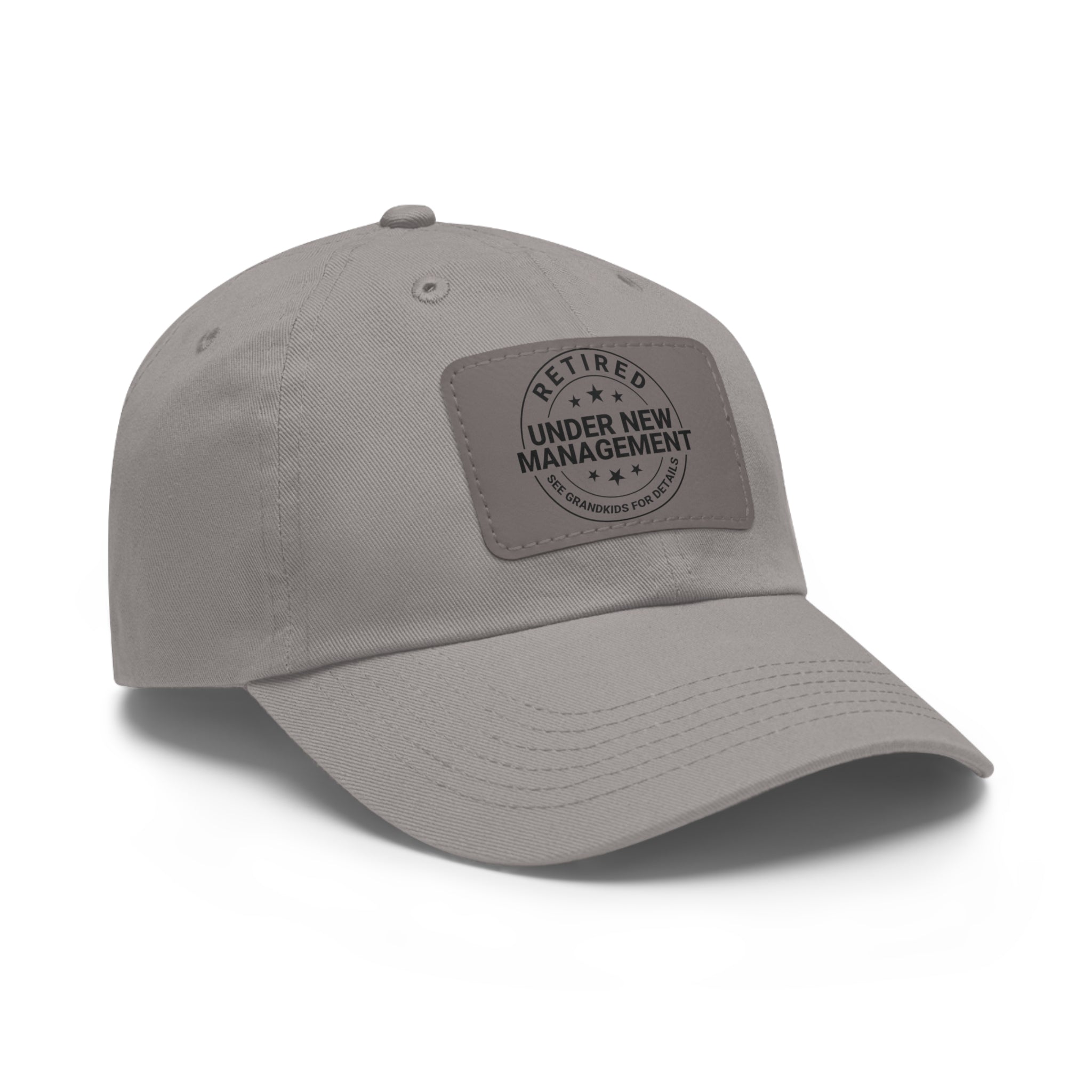 Retired 'Under New Management' Leather Patch Dad Hat