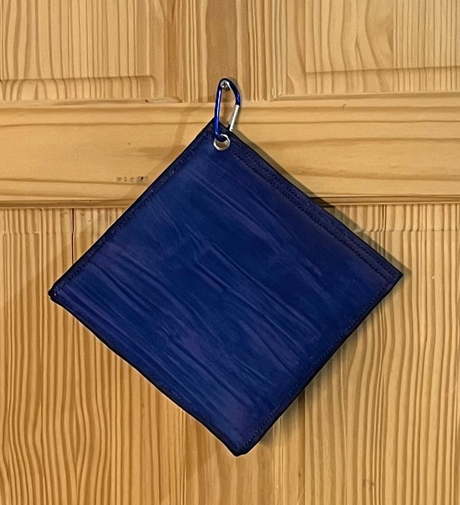 Genuine Leather Blue Haversack Bag