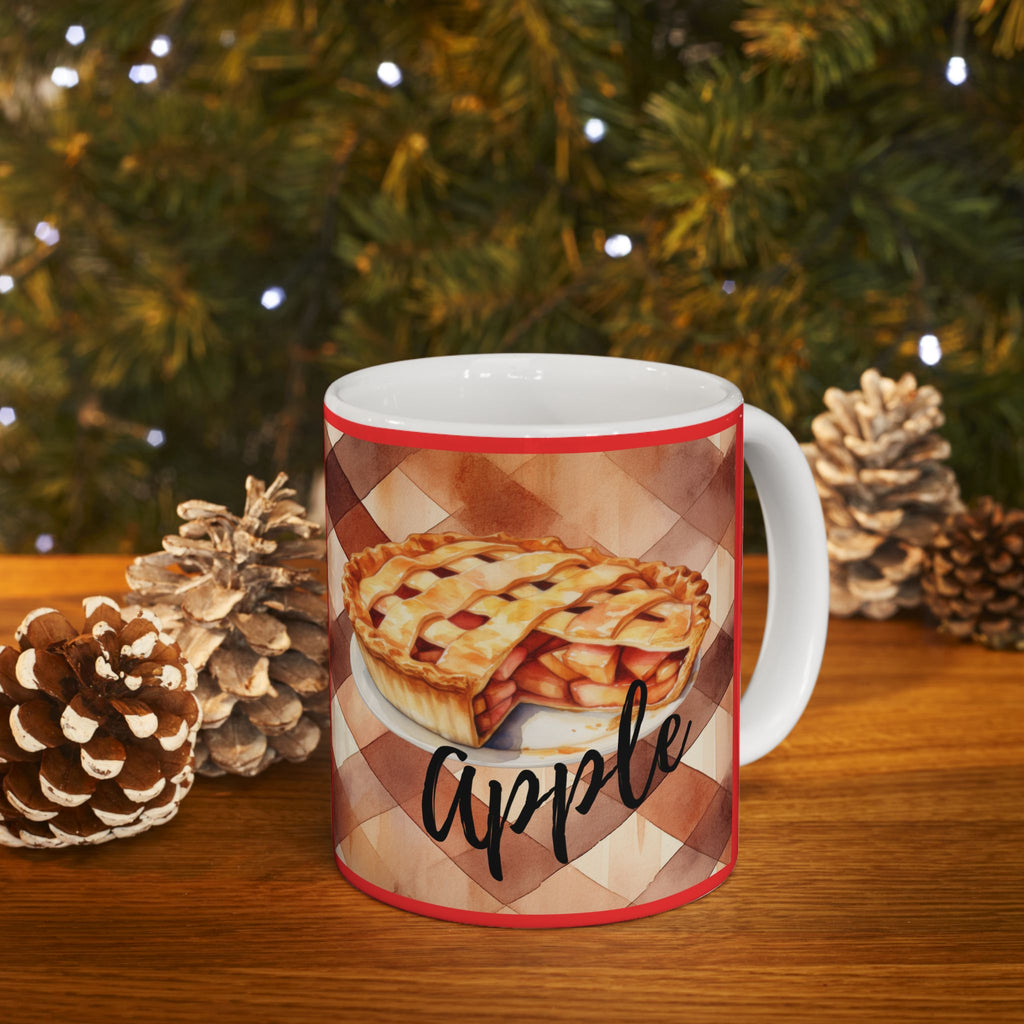 Apple Pie Coffee Mug, Cozy Coffee and Dessert Ceramic Cup