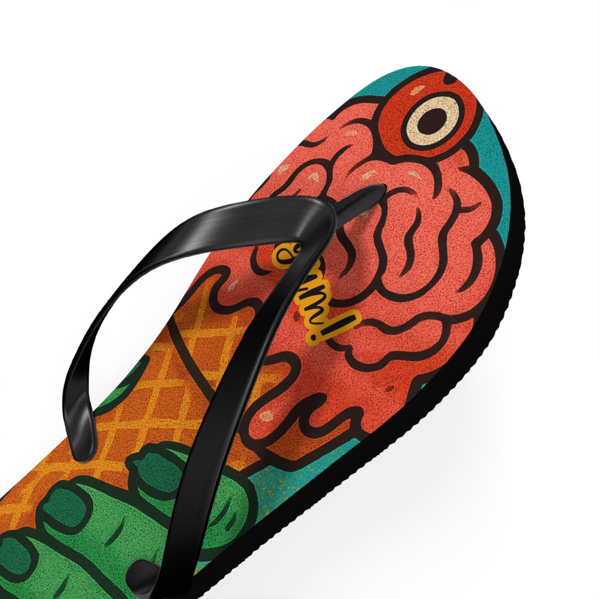 Zombie Ice Cream Flip Flops - Fun Summerween Footwear