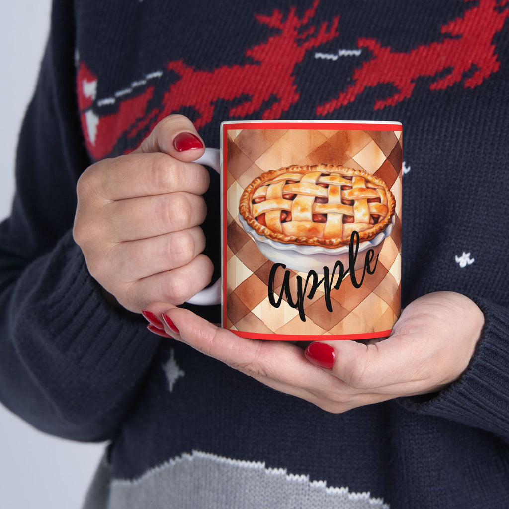 Apple Pie Coffee Mug, Cozy Coffee and Dessert Ceramic Cup