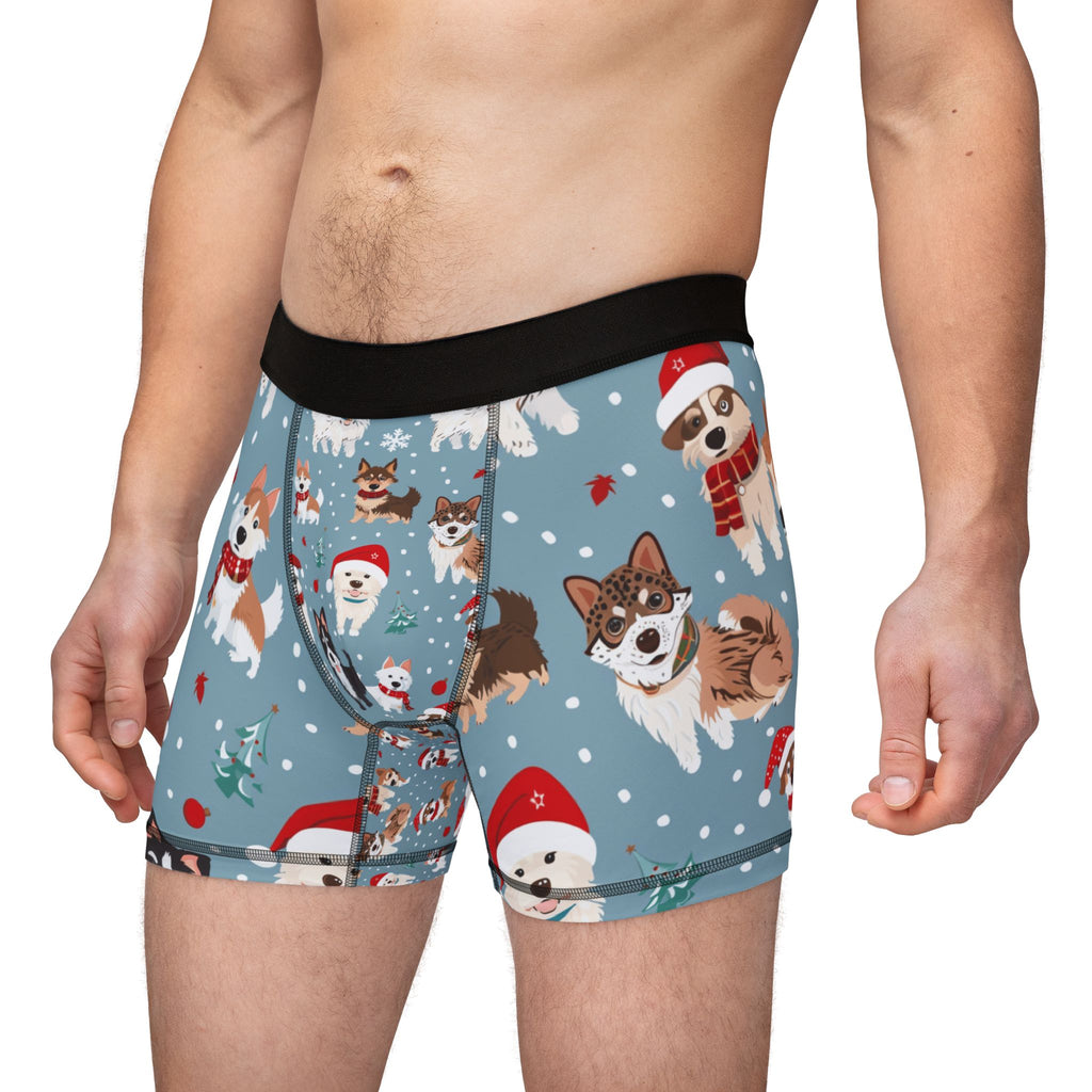 Holiday Corgi & Dog Christmas Boxer Shorts