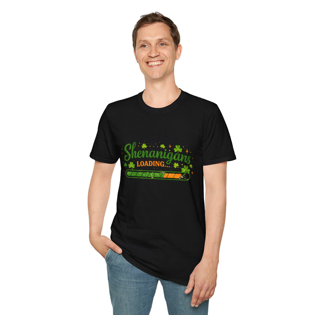 Shenanigans Loading T-Shirt — St. Patrick’s Day Shamrock Party Tee
